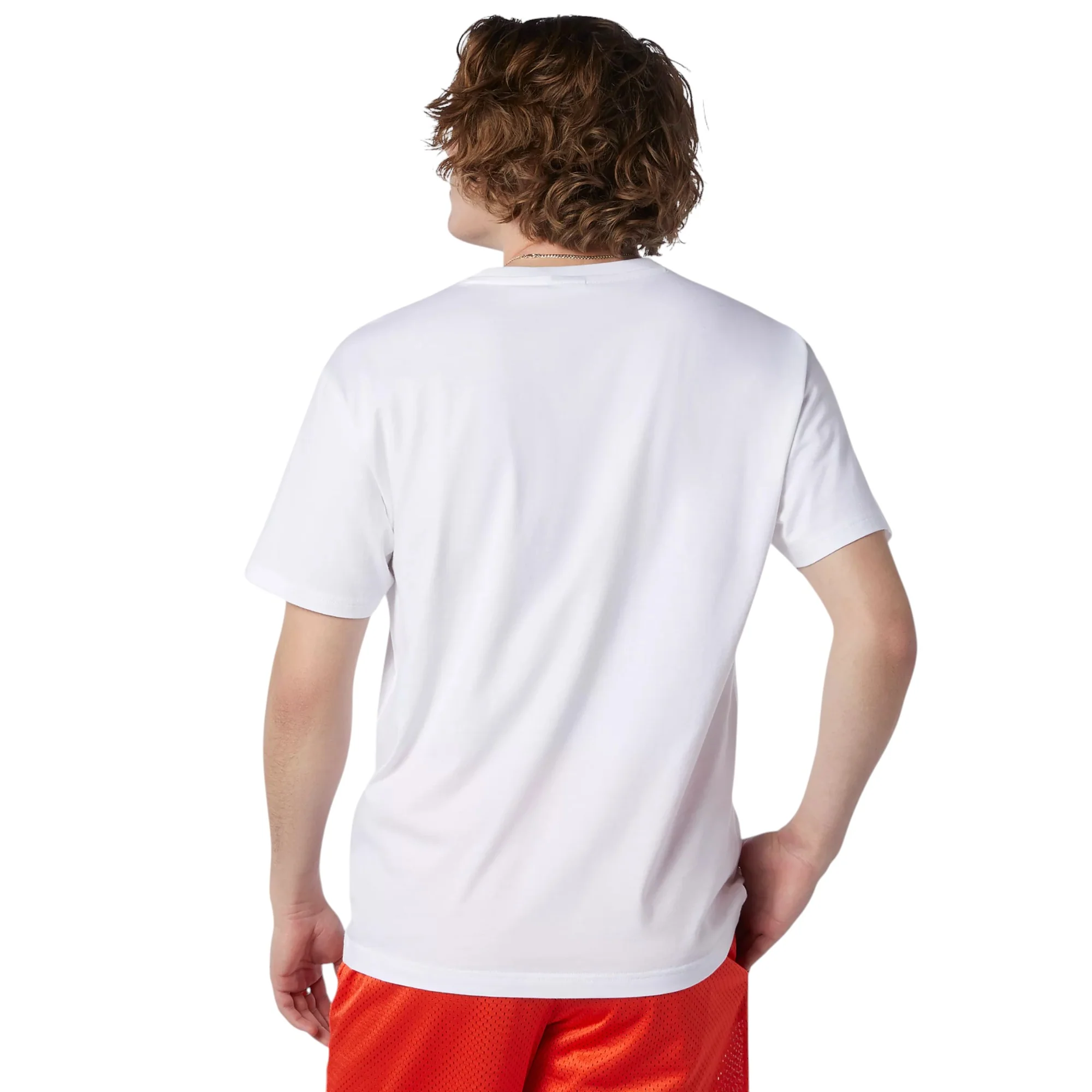 New Balance Essentials Runner Graphic T Shirt - White - Image 3