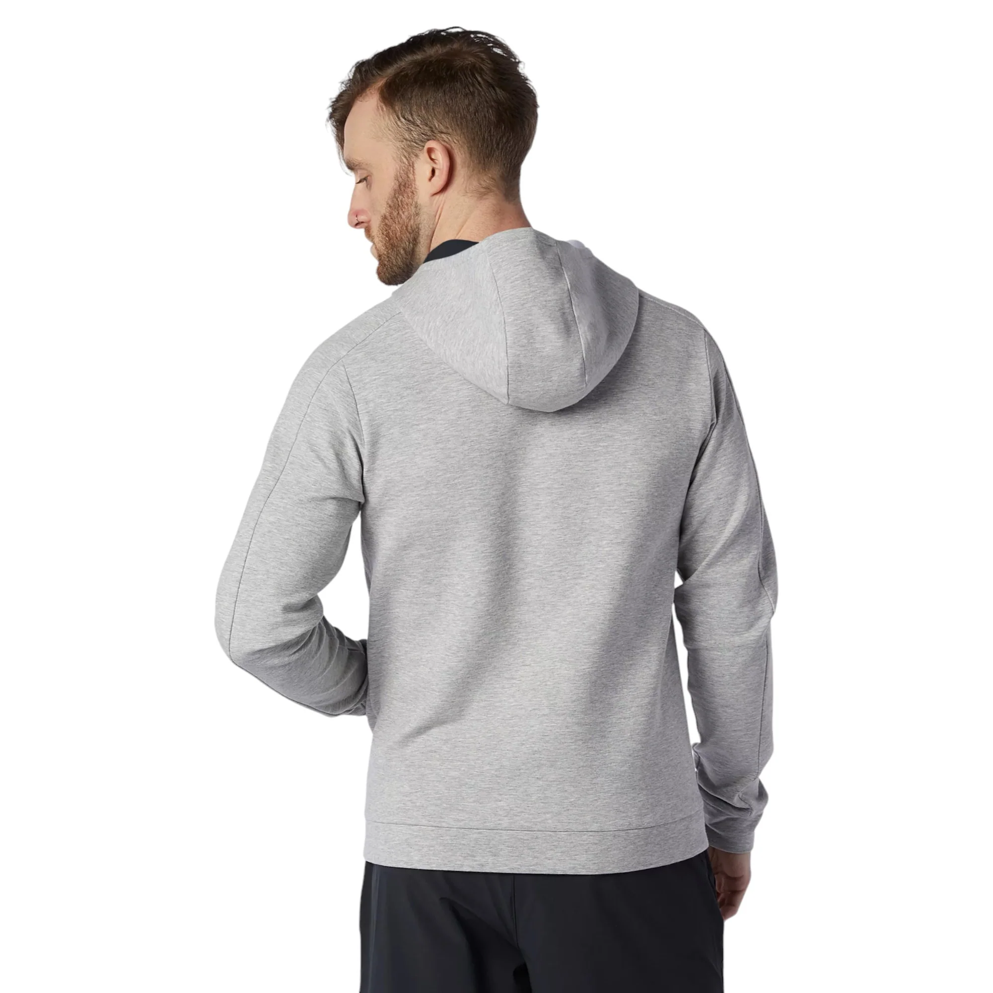 New Balance Fortitech Fleece Sports Jacket - Grey - Image 3