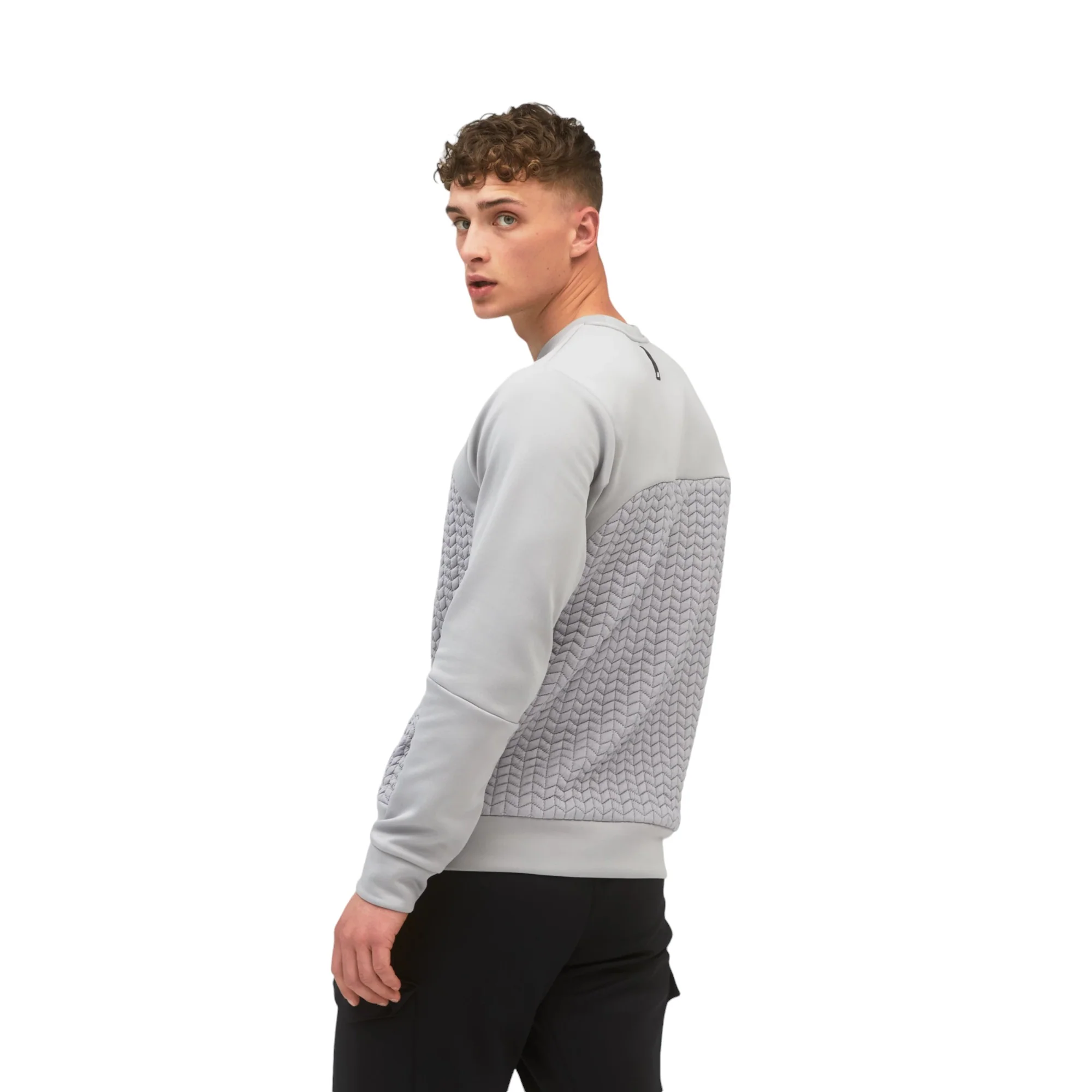 New Balance Fortitech Heatloft Crew Sweatshirt - Grey - Image 2