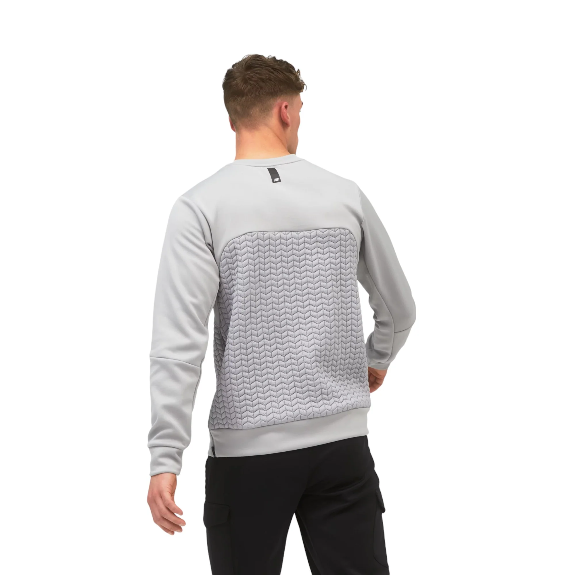 New Balance Fortitech Heatloft Crew Sweatshirt - Grey - Image 3