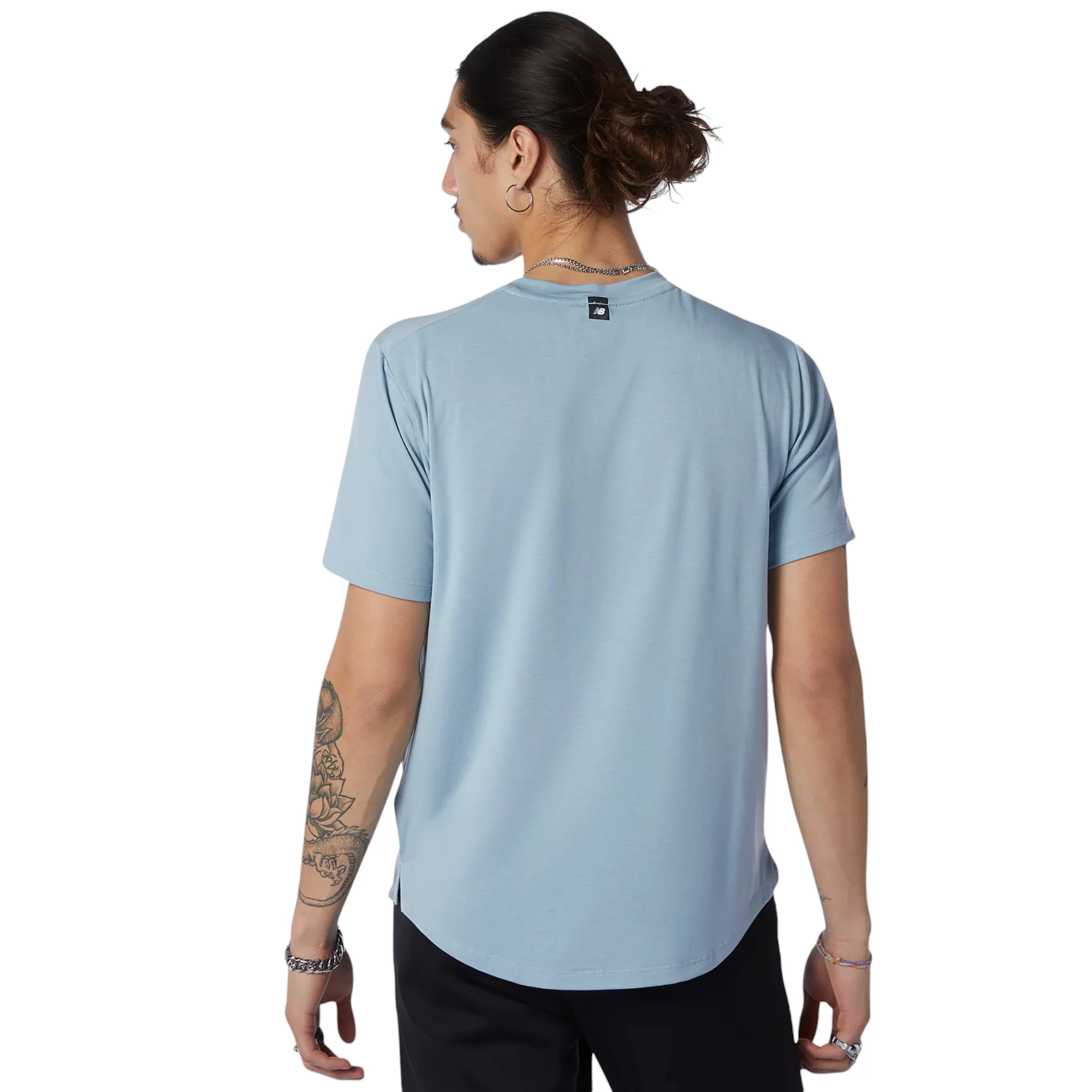 New Balance Fortitech Pocket Tee - Blue - Image 3