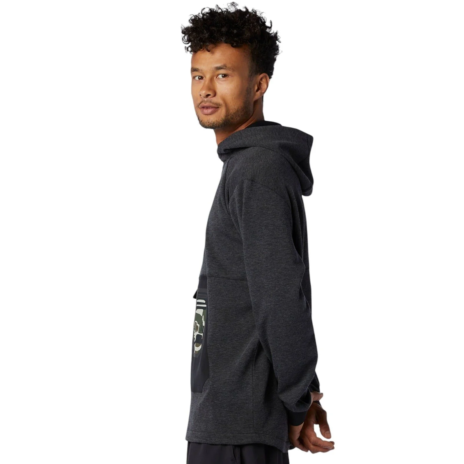 New Balance Men's Fortitech Pullover Hoodie Camo - Grey - Image 3