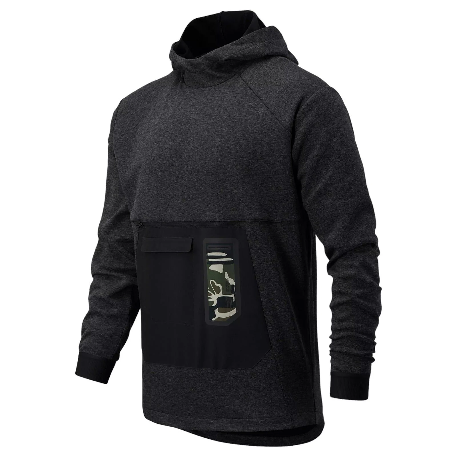 New Balance Men's Fortitech Pullover Hoodie Camo - Grey - Image 5