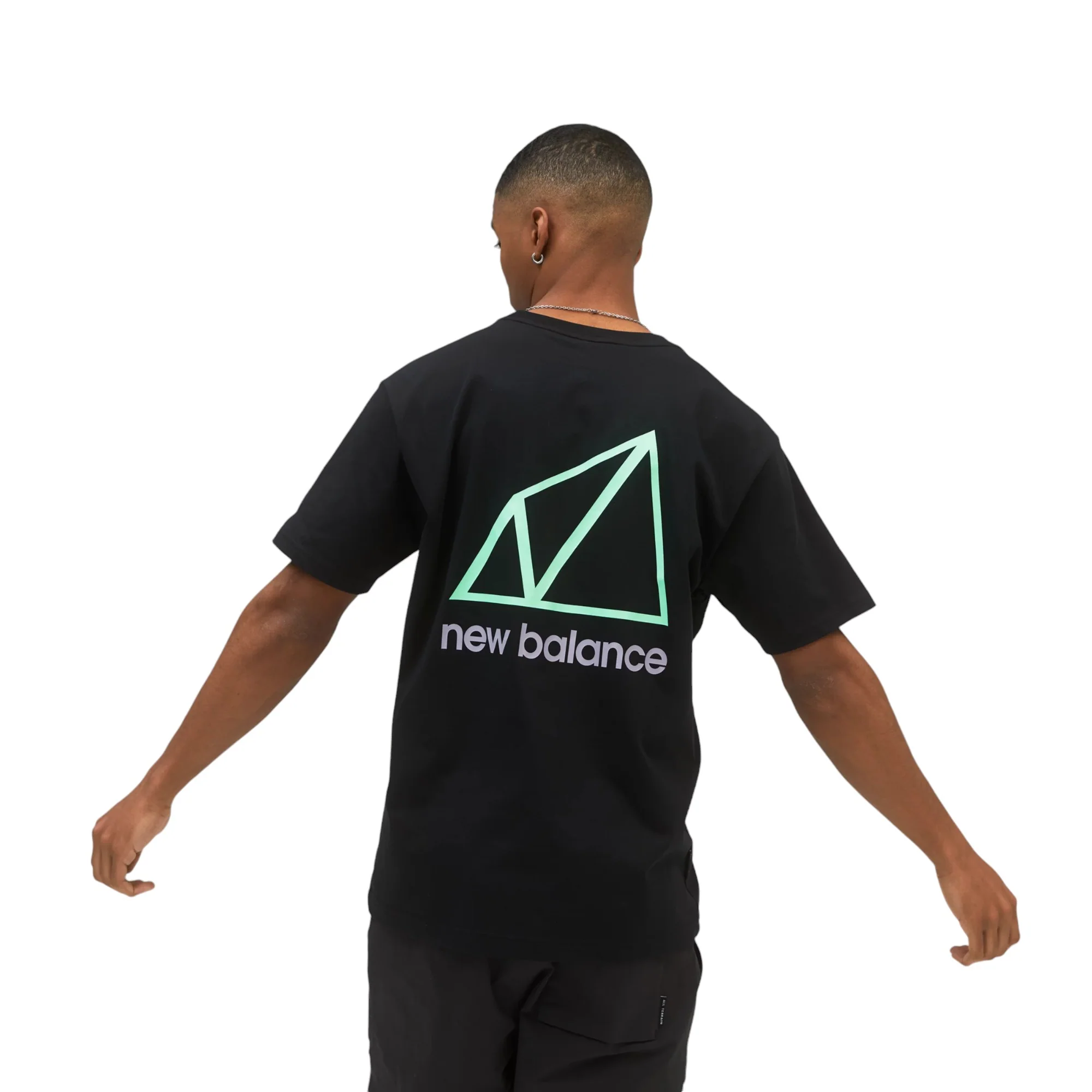 New Balance NB All Terrain Short Sleeve Tee - Black - Image 2