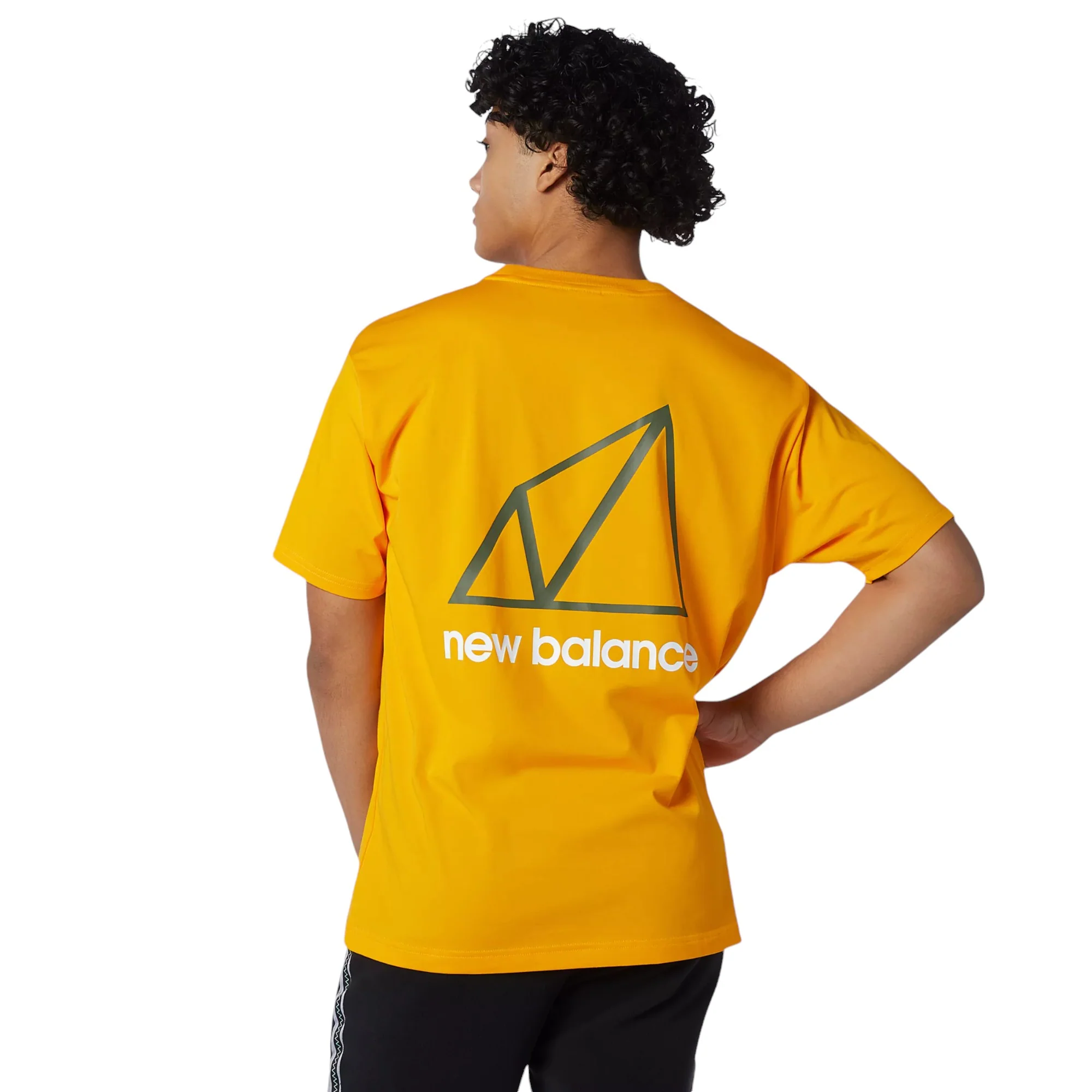New Balance NB All Terrain Short Sleeve Tee - Yellow - Image 2
