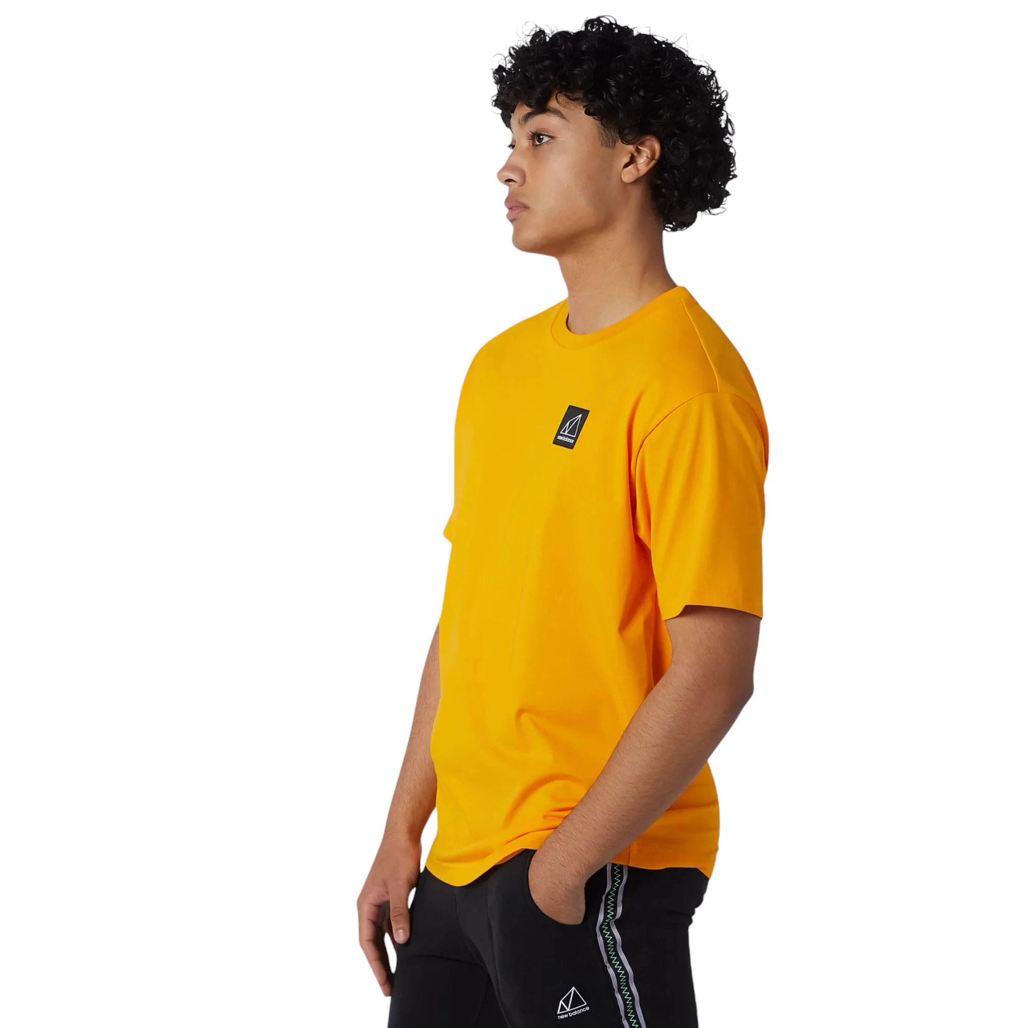 New Balance NB All Terrain Short Sleeve Tee - Yellow - Image 3