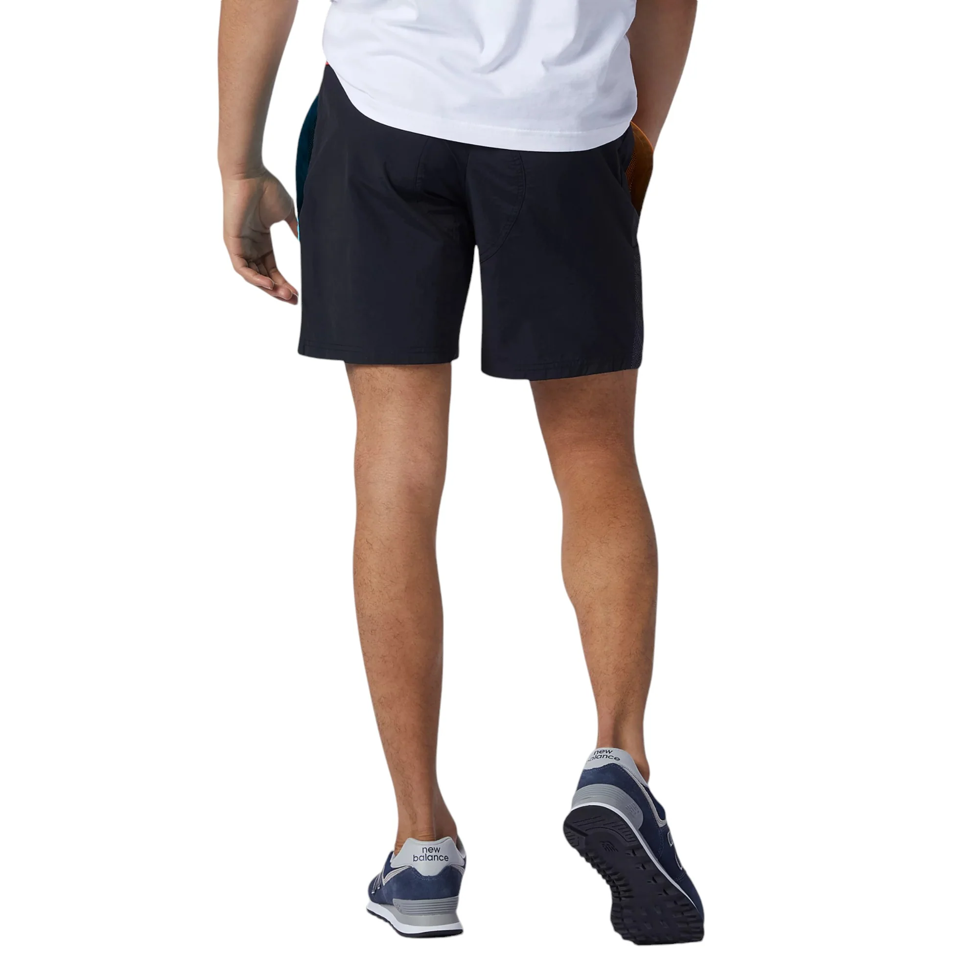 New Balance NB Athletic Wind Shorts - Black Orange - Image 3
