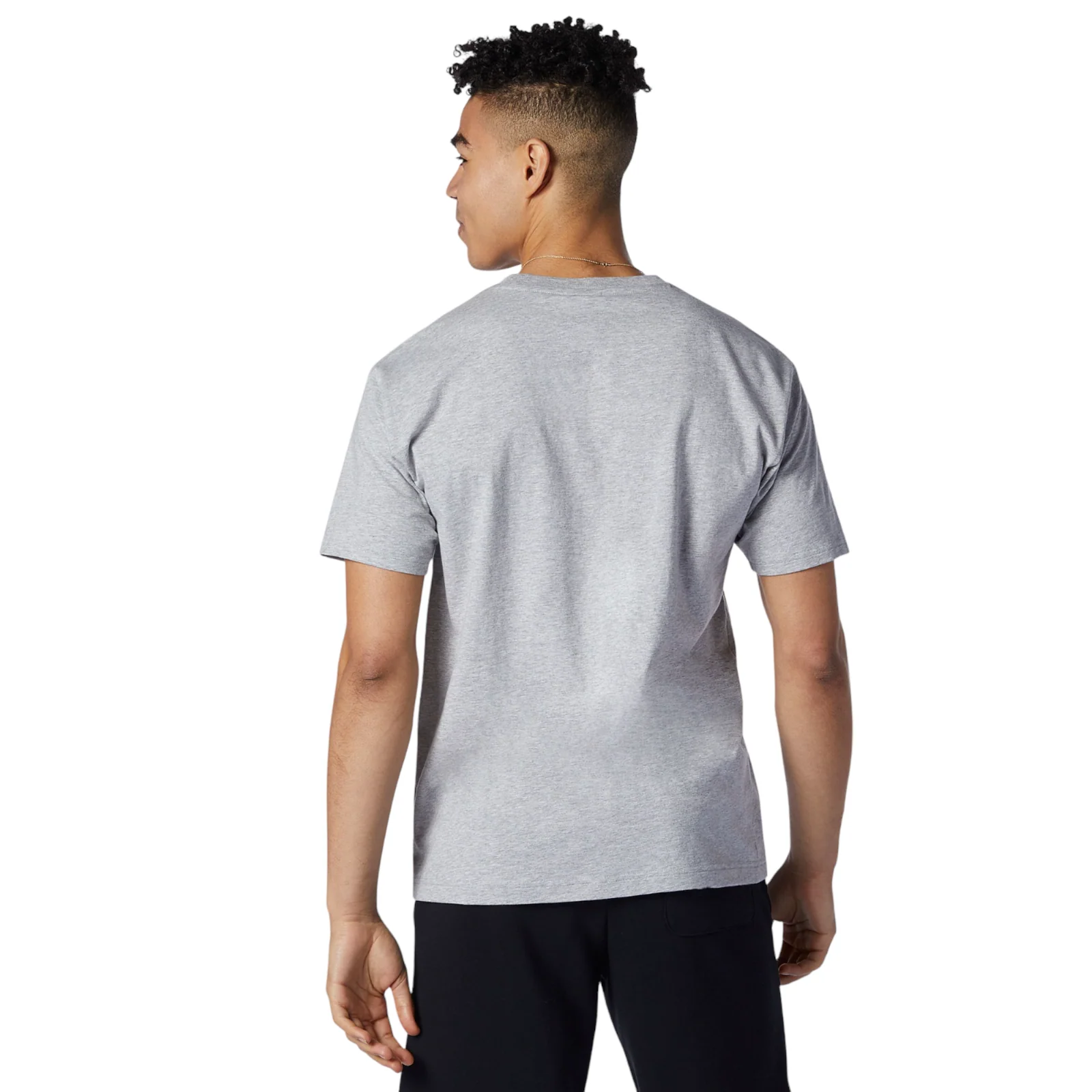 New Balance Nb Essentials Tag T-Shirt - Grey - Image 3