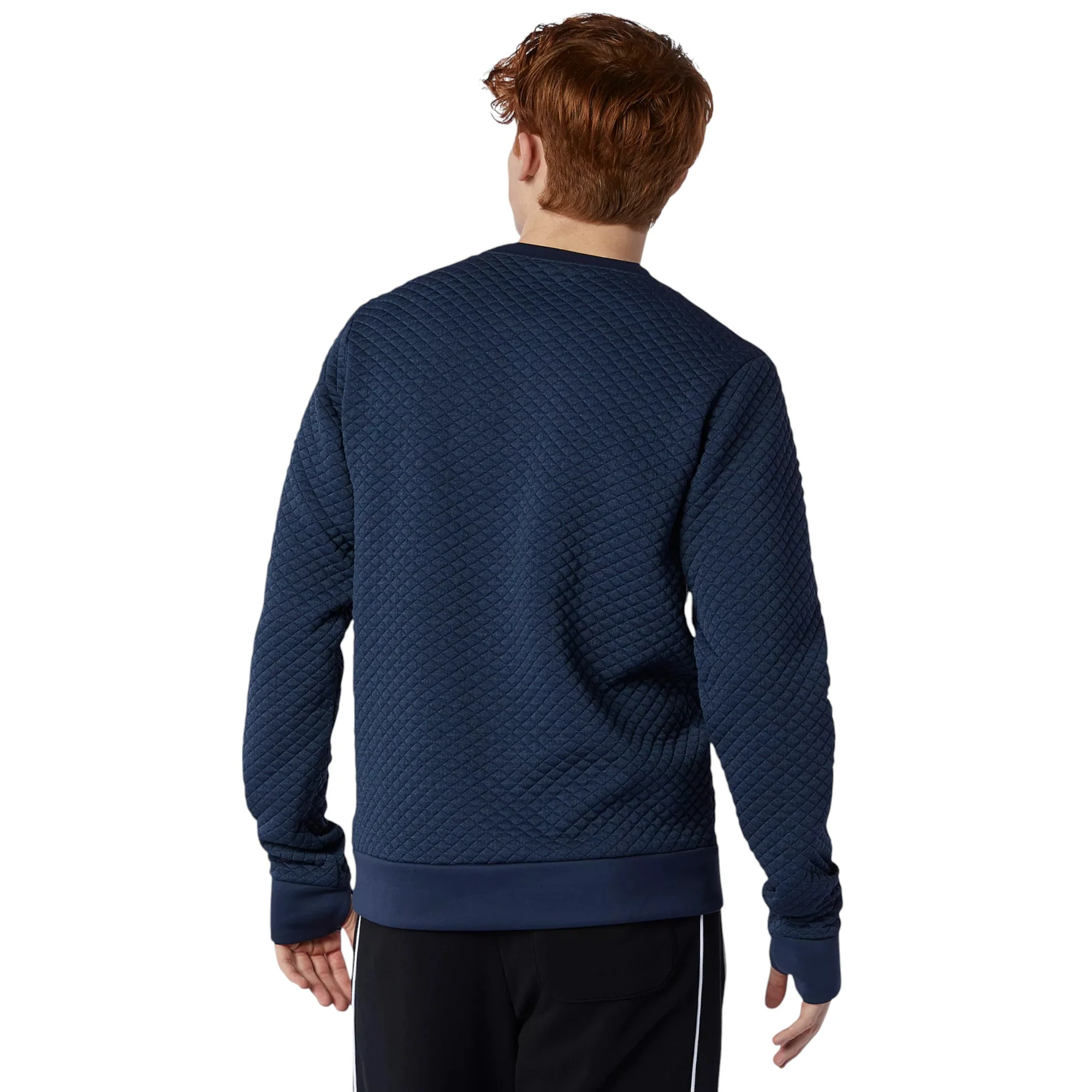 New Balance NB Heat Loft Crew Neck Sweatshirt - Navy - Image 5