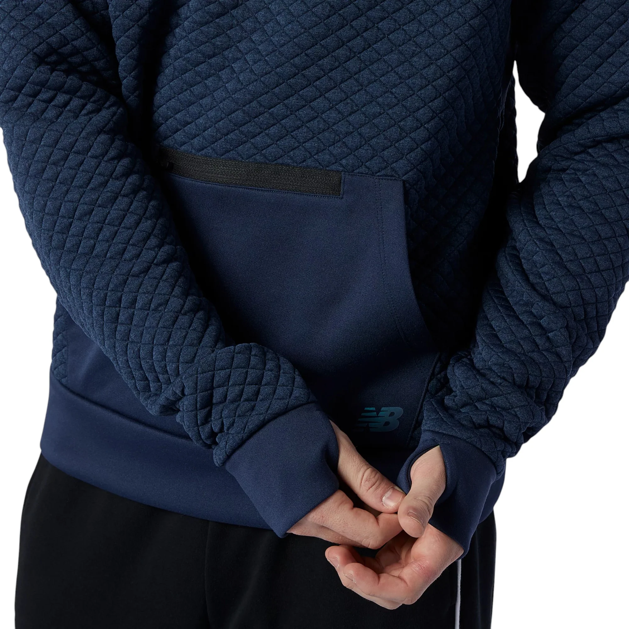 New Balance NB Heat Loft Crew Neck Sweatshirt - Navy - Image 6