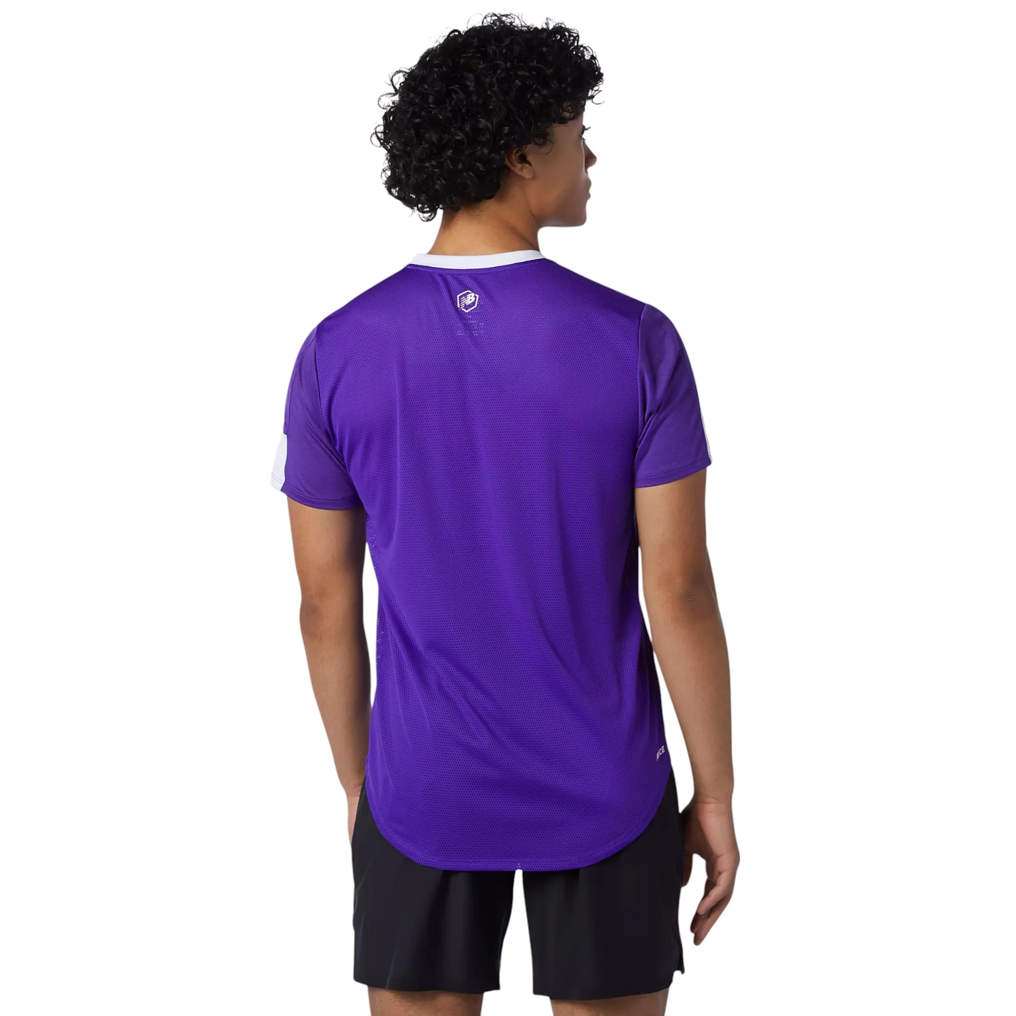 New Balance Printed Fast Flight Short Sleeve Jersey - Purple - Image 3