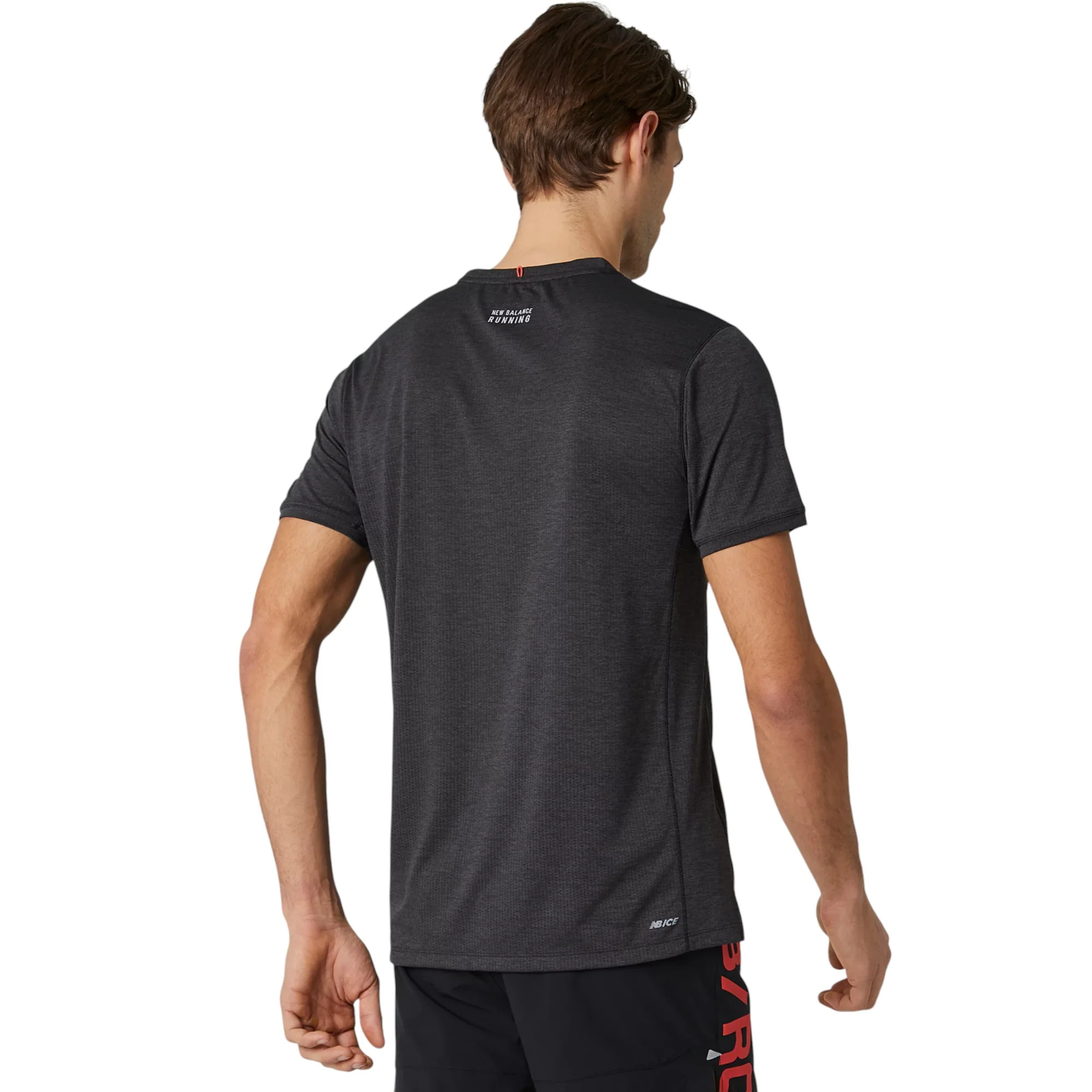New Balance Printed Impact Run T Shirt - Black - Image 4