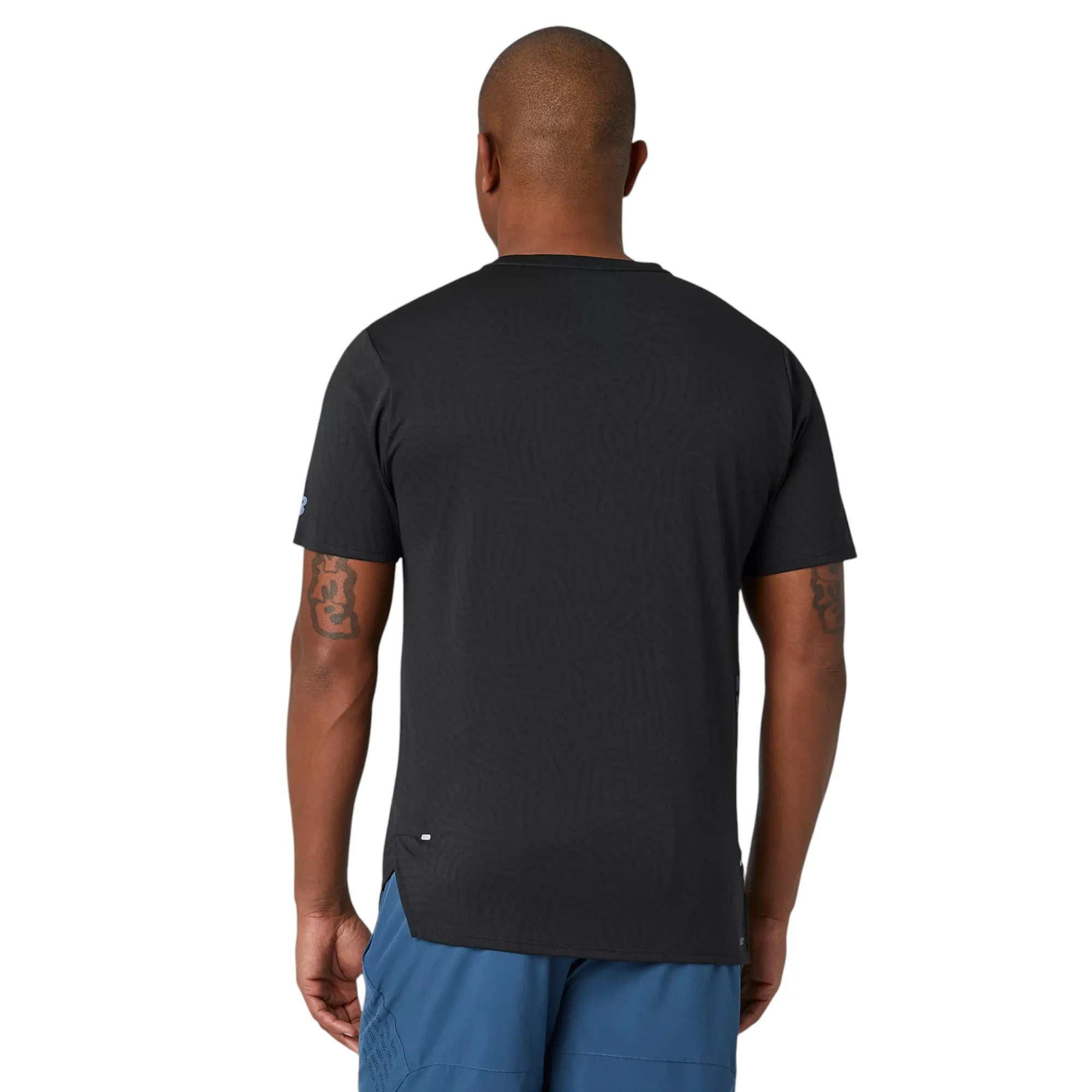 New Balance Q Speed Jacquard Short Sleeve Top - Black - Image 5
