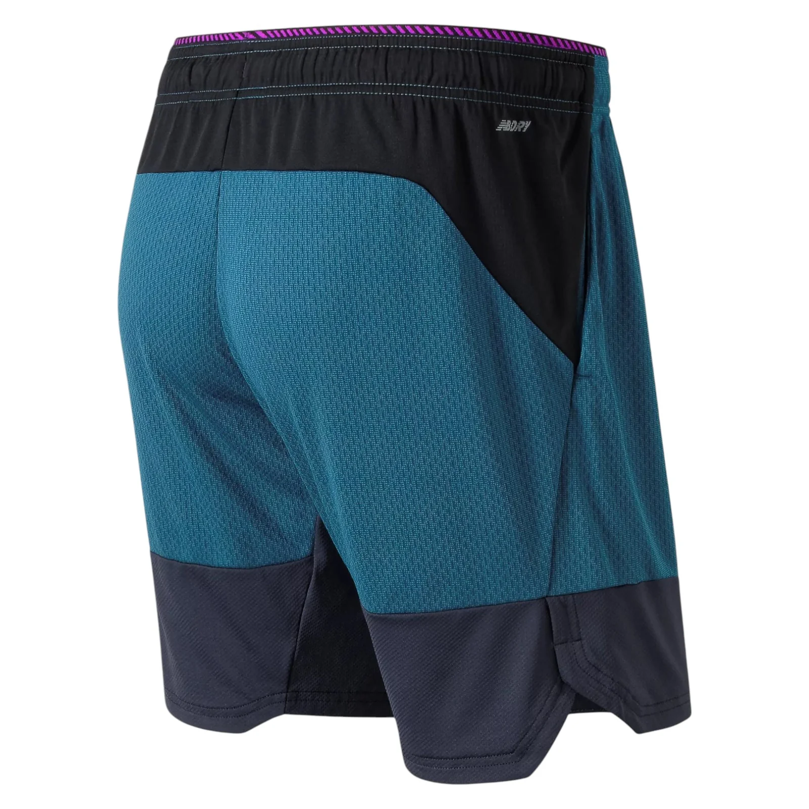 New Balance R.W.T. Men Black Knit Shorts - Dark Neptune - Image 2
