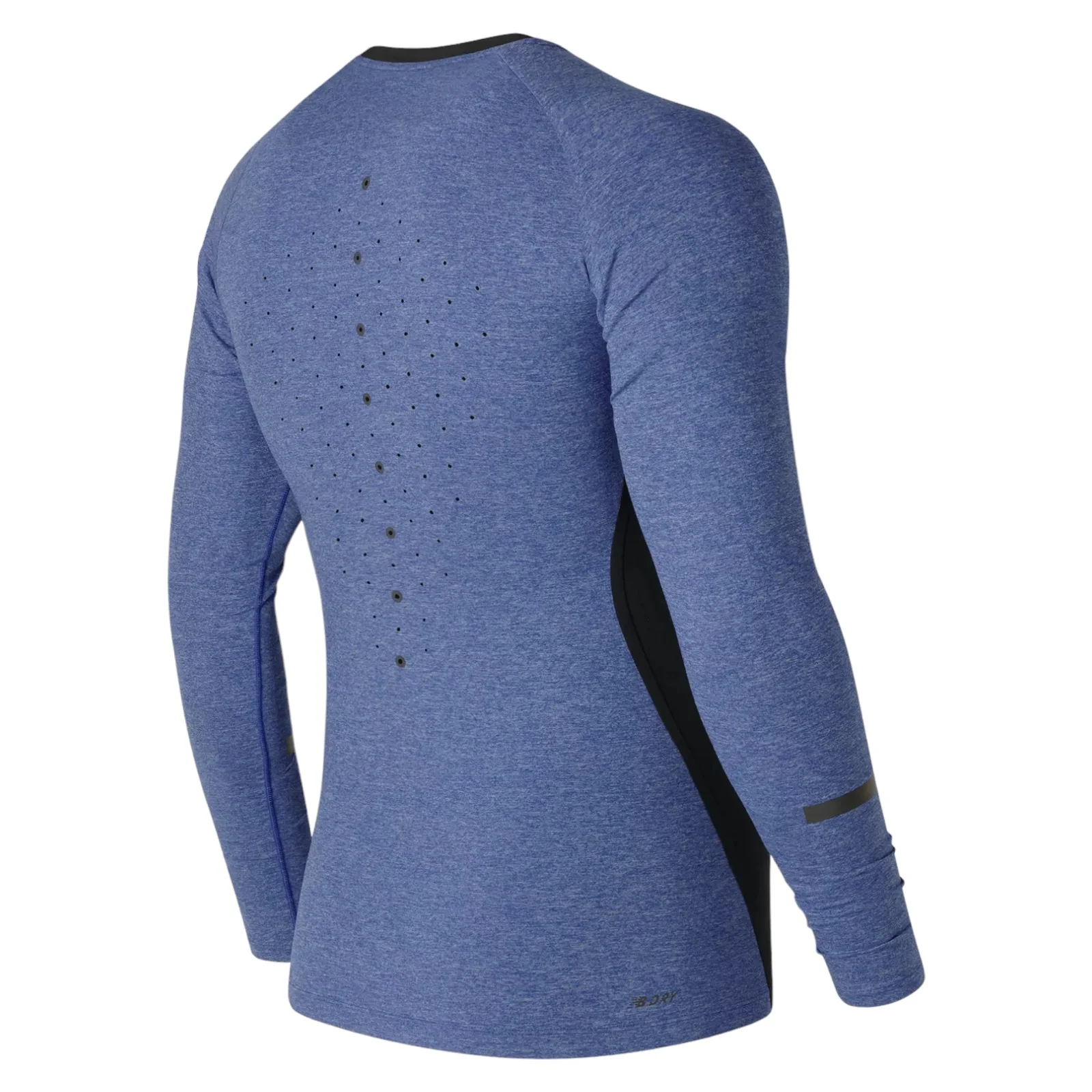 New Balance Trinamic Long Sleeved Running Tee - Blue - Image 2