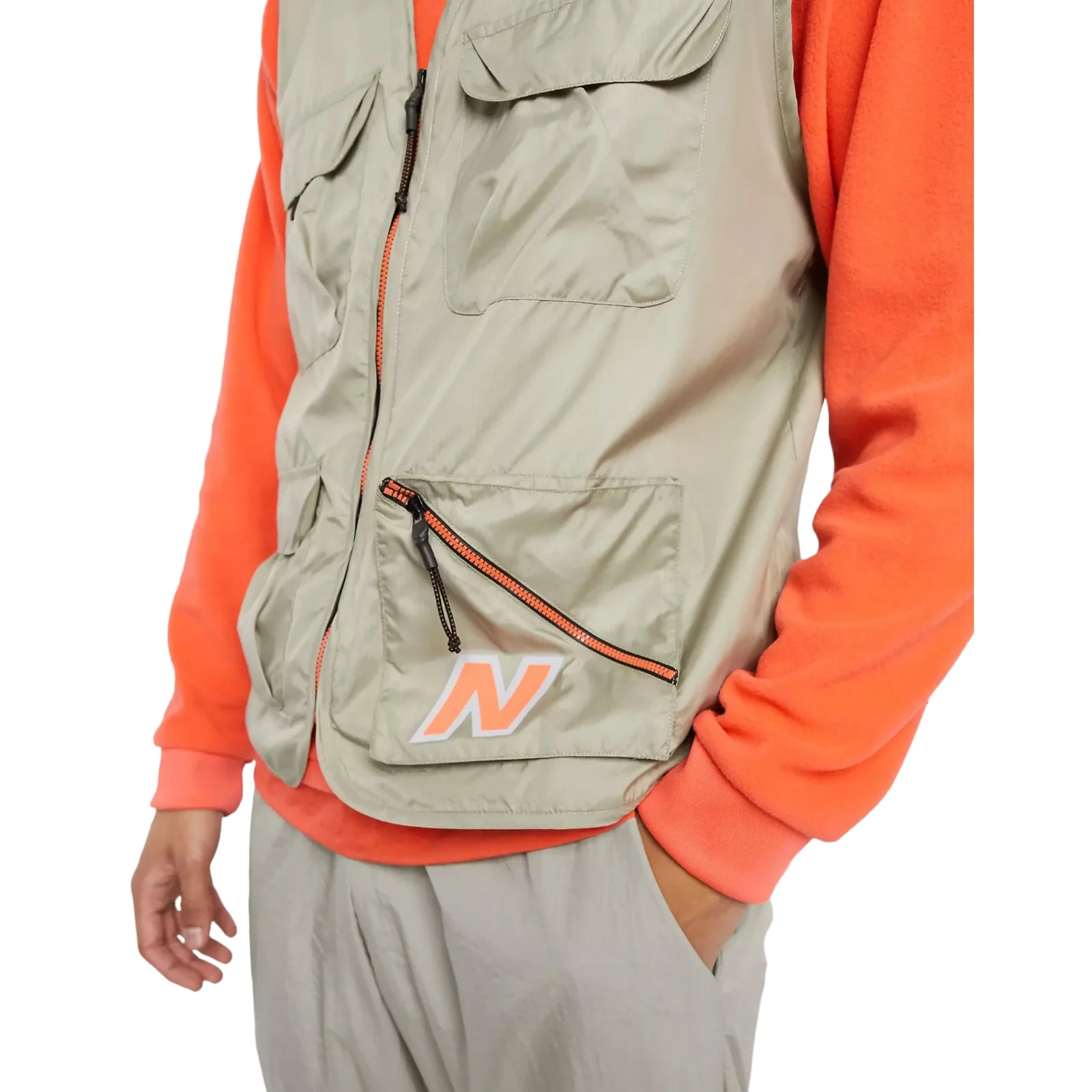 New Balance Utility Pack Utility Vest - Beige - Image 3