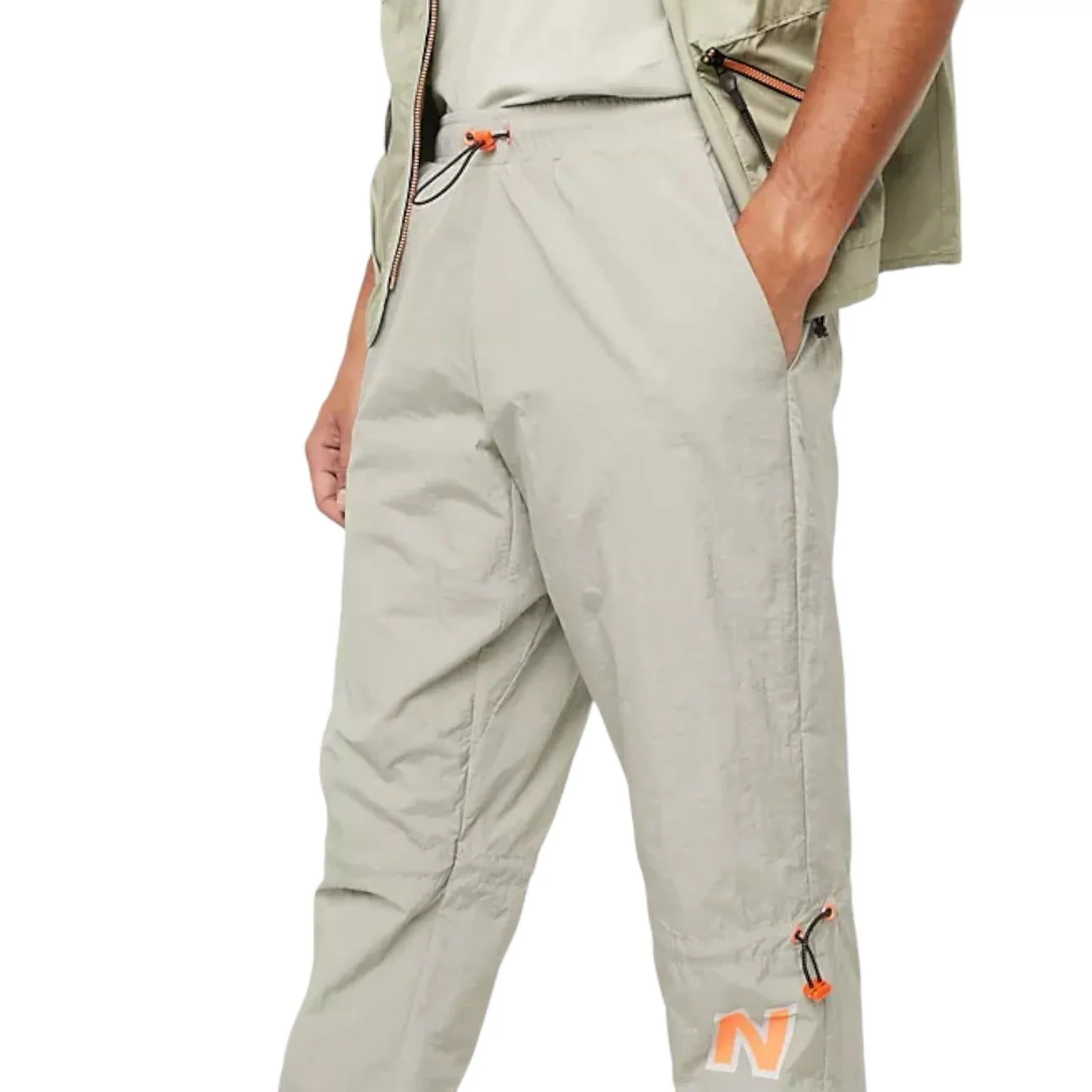 New Balance Utility Pack Utility Woven Logo Pants - Beige - Image 3