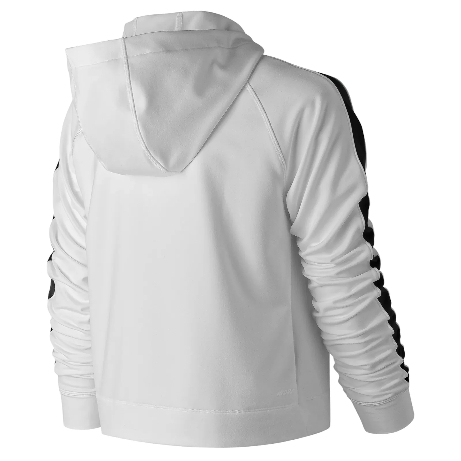 New Balance Womens Anticipate Crop Hoodie - White - Image 2