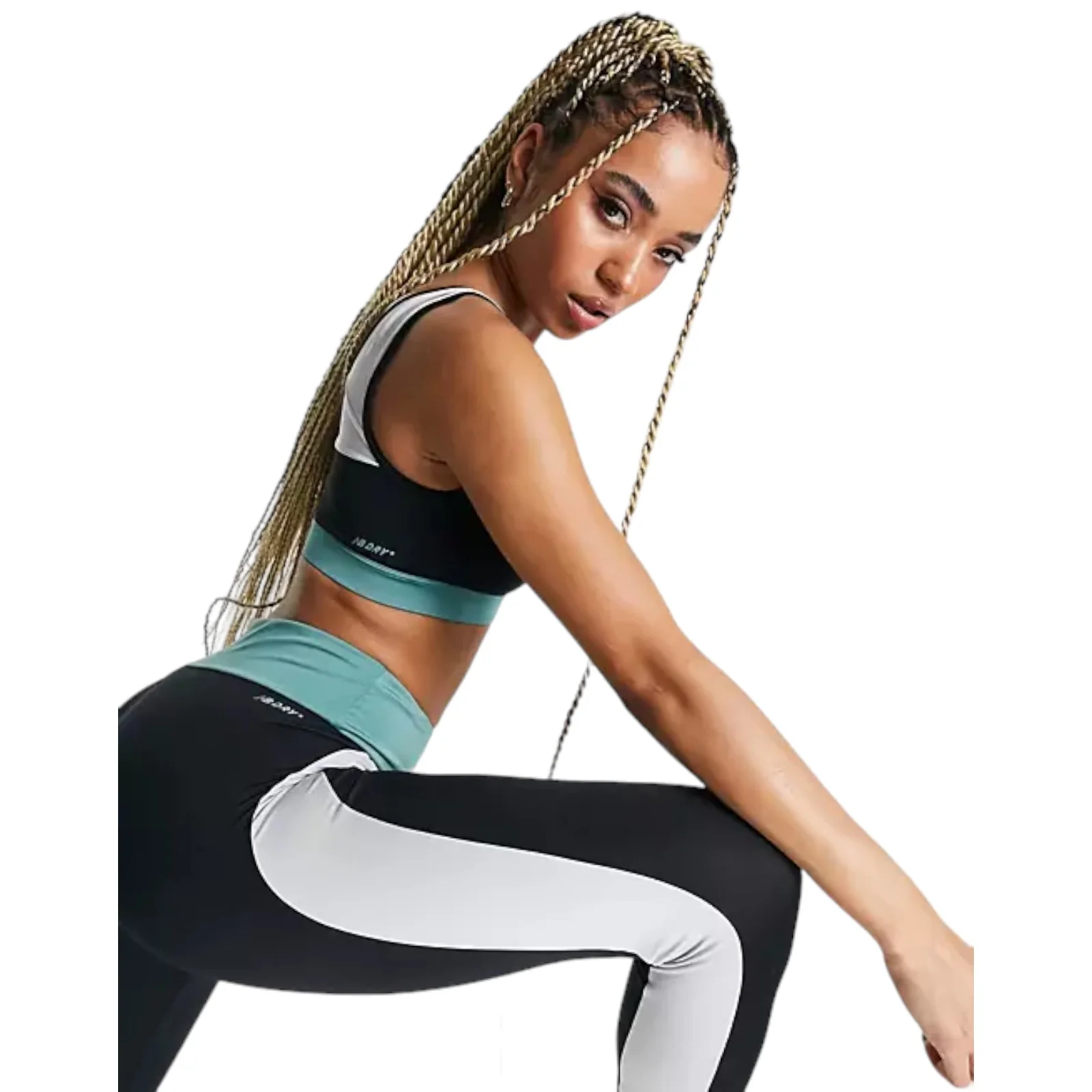 New Balance Womens Archive Remix Crop Top - Navy - Image 4