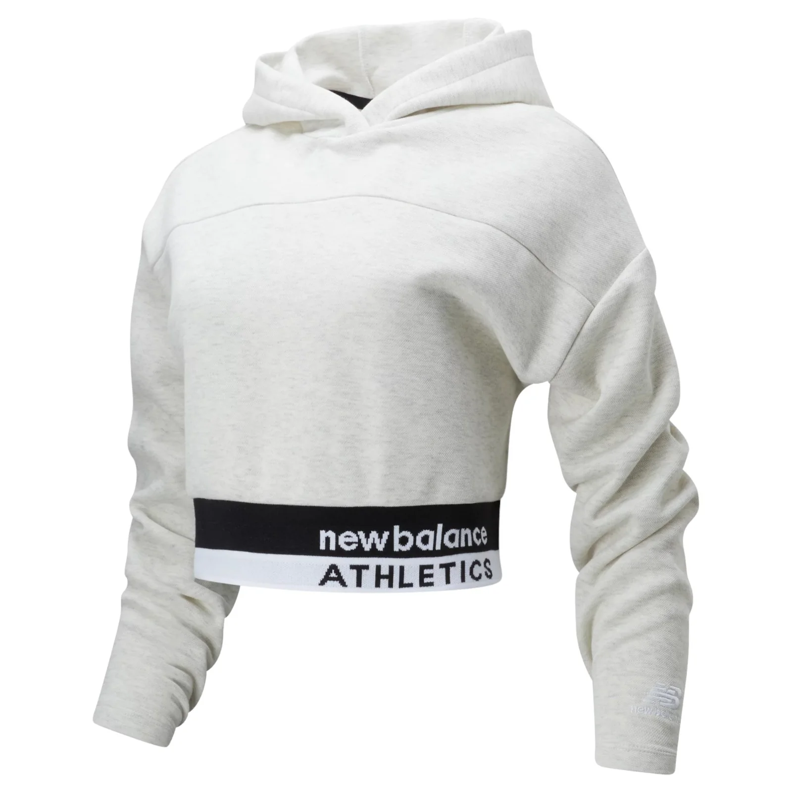 New Balance Womens Athletics Select Boxy Hoodie - White - Image 6