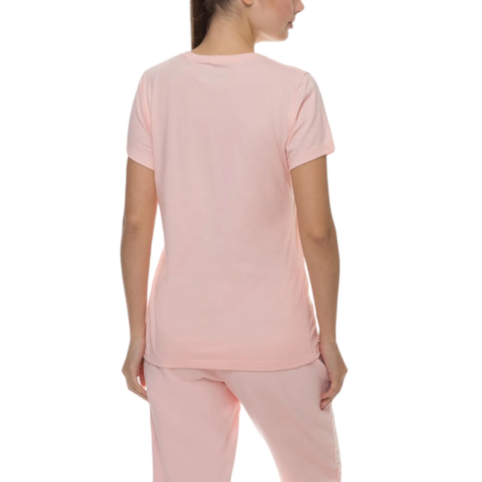 New Balance Womens Casual Sports Short Sleeve Tee - Pink - Image 3