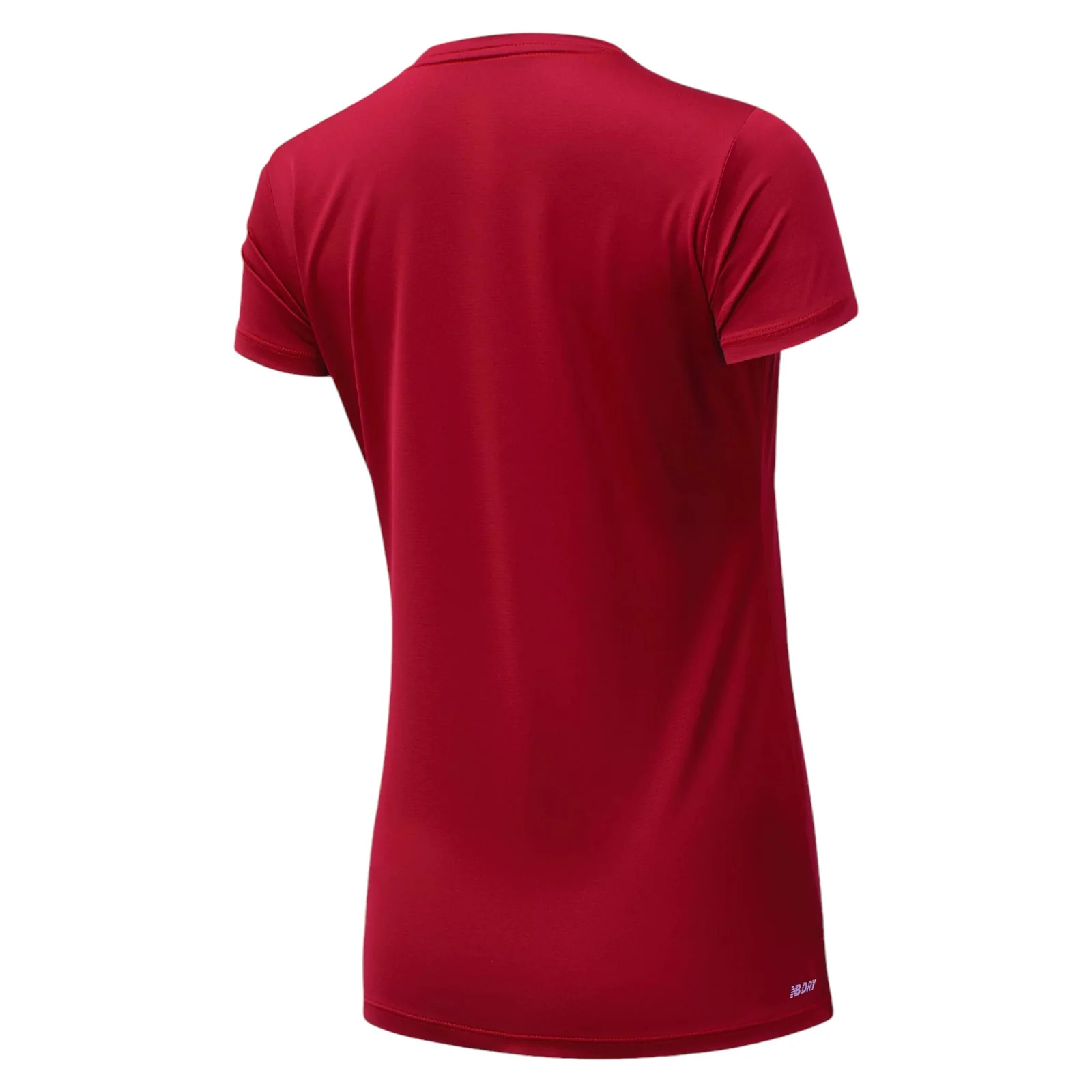 New Balance Womens Core Run Short Sleeve Tee - Red - Image 2