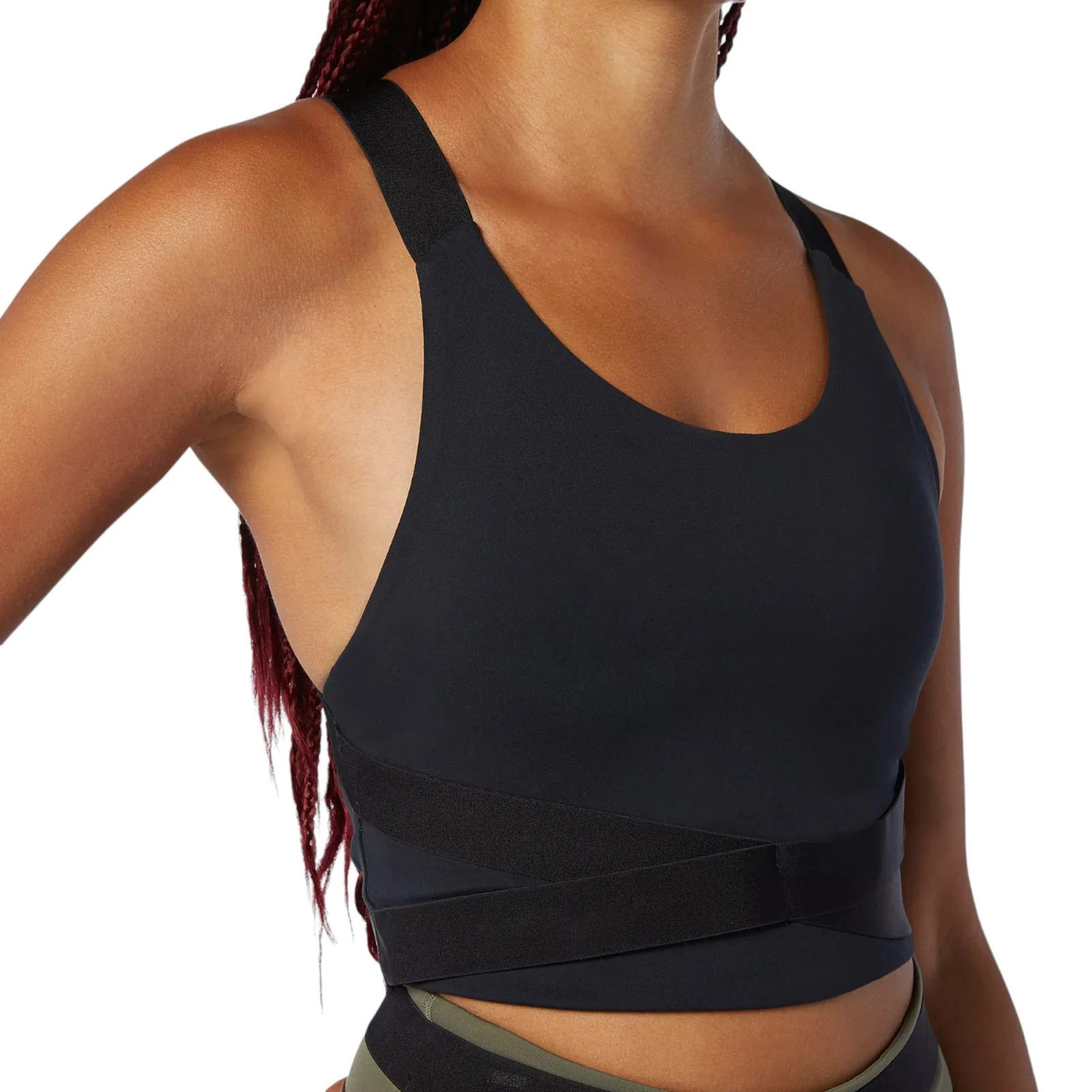 New Balance Womens Determination Academy Crop Bra - Black - Image 6