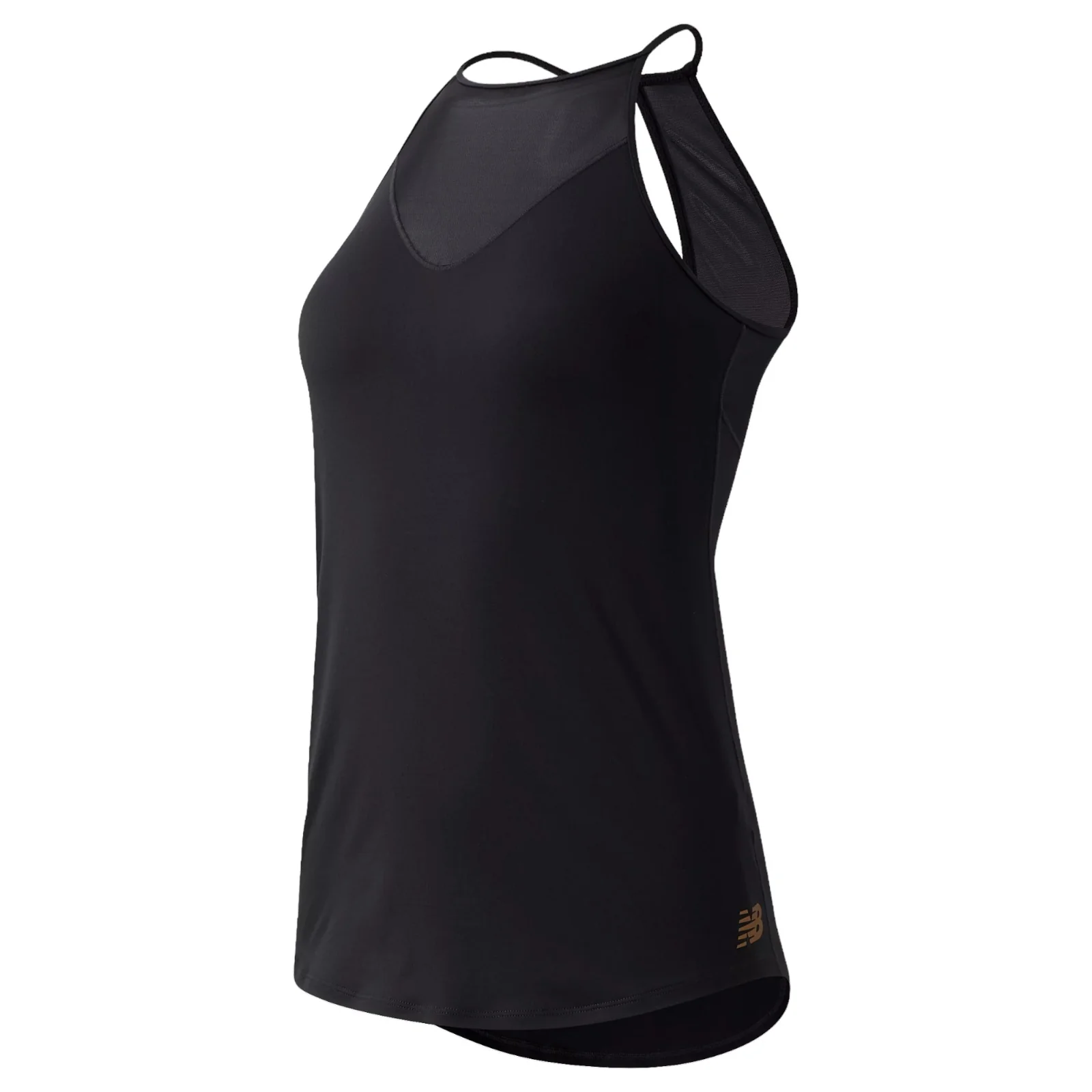 New Balance Womens Determination Shadow Tank Top - Black - Image 4