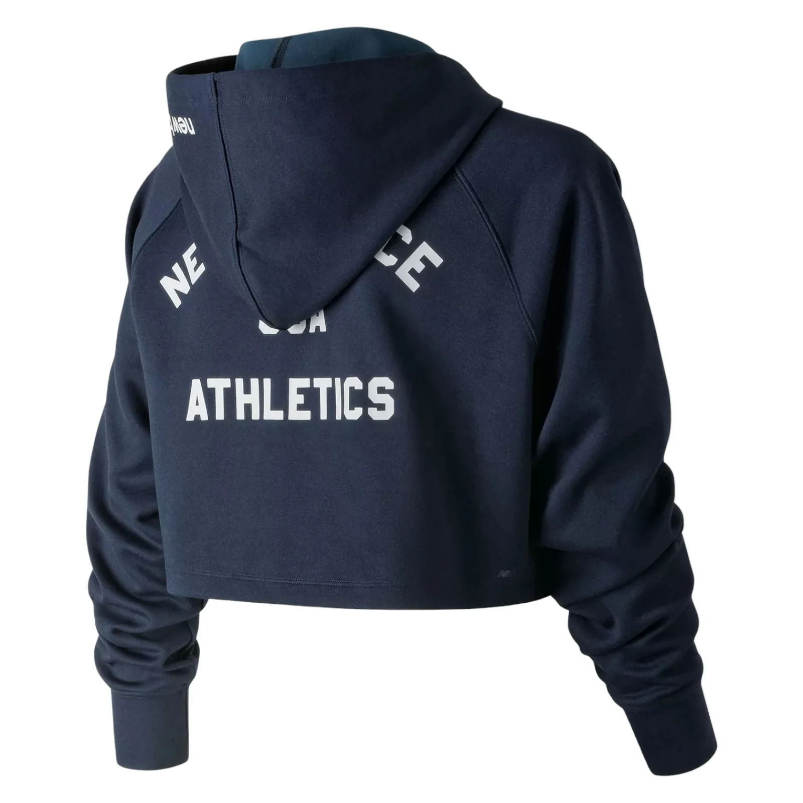 New Balance Womens Energize Cropped Hoodie - Navy - Image 2