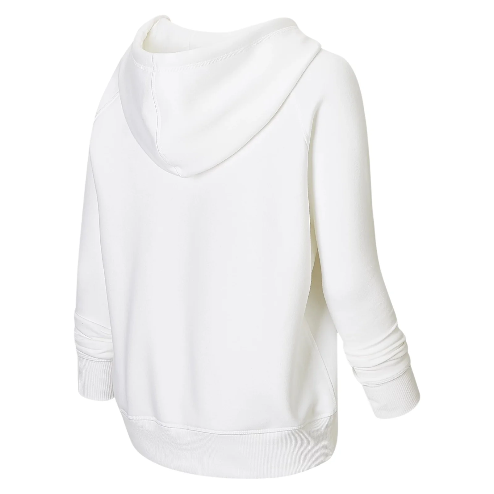 New Balance Womens Essentials Full Zip Hoodie - White - Image 2