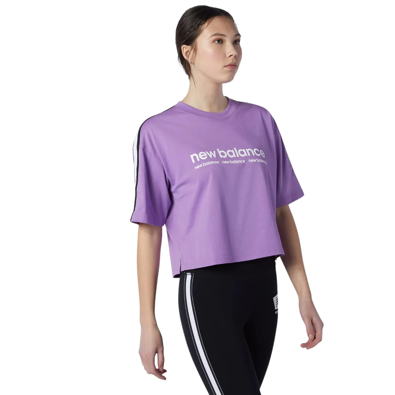 New Balance Womens Essentials ID Tee - Purple