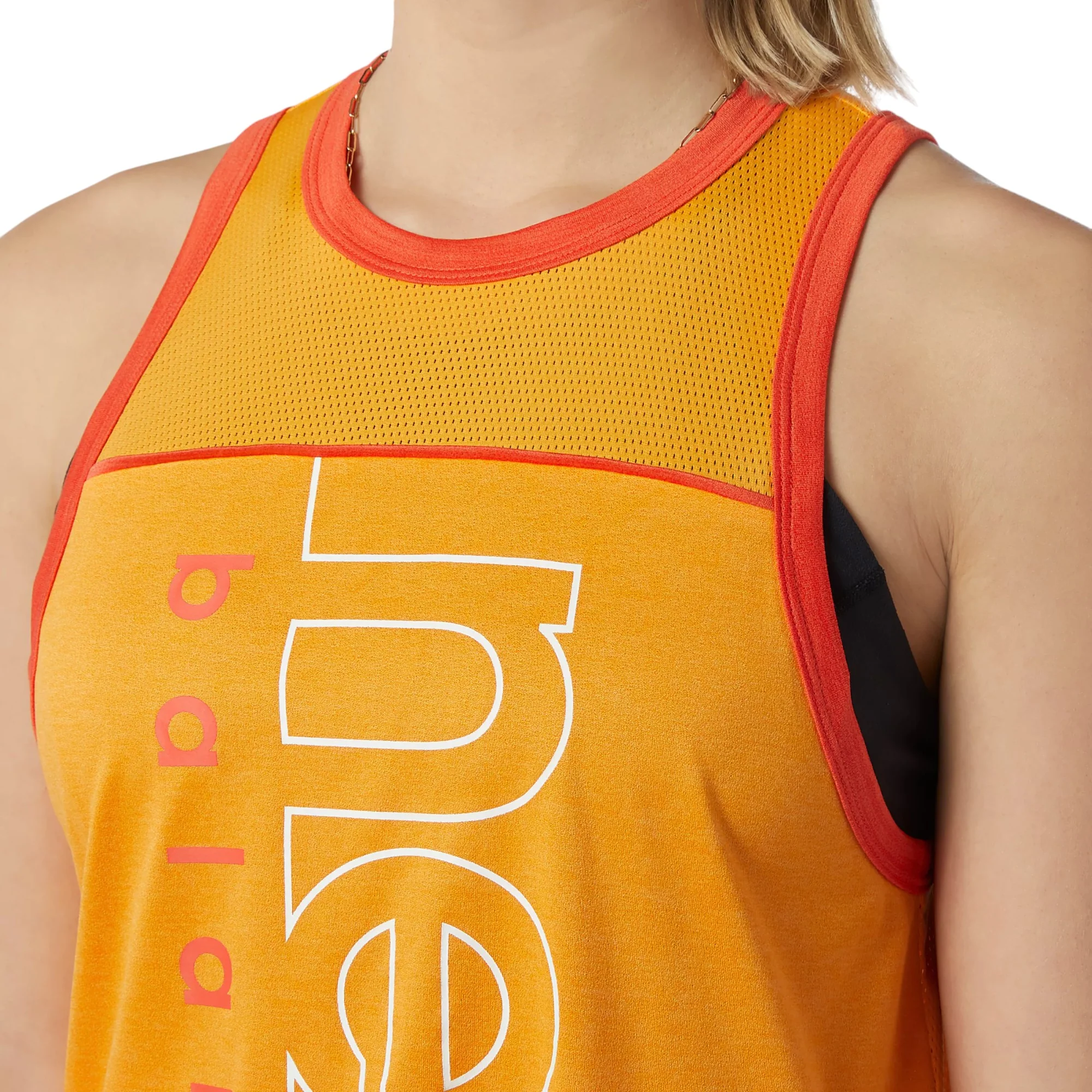 New Balance Women's Fast Flight Printed Tank Top - Orange - Image 4