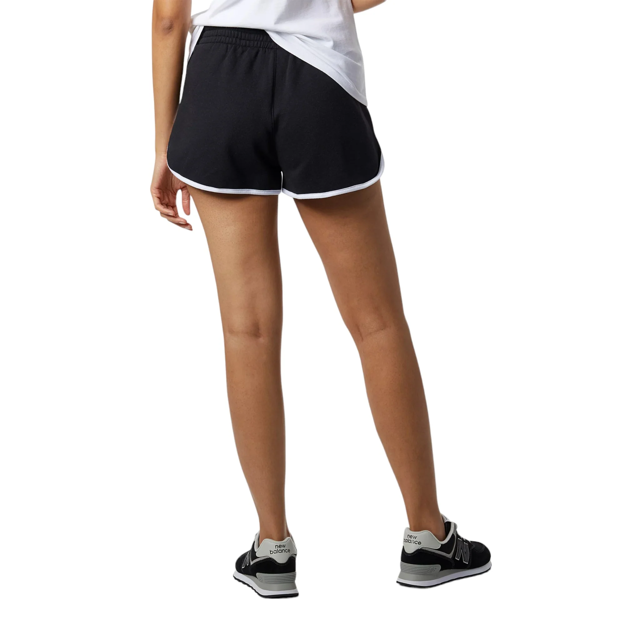 New Balance Womens Fleece Shorts - Black - Image 4