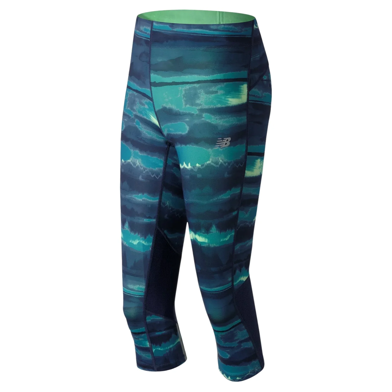 New Balance Women's Impact Print Capri - Blue - Image 2