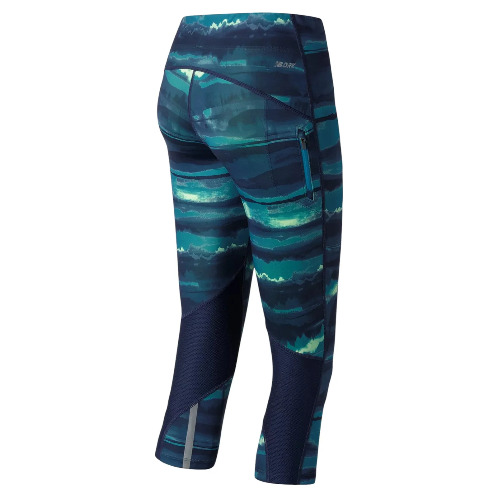 New Balance Women's Impact Print Capri - Blue - Image 3