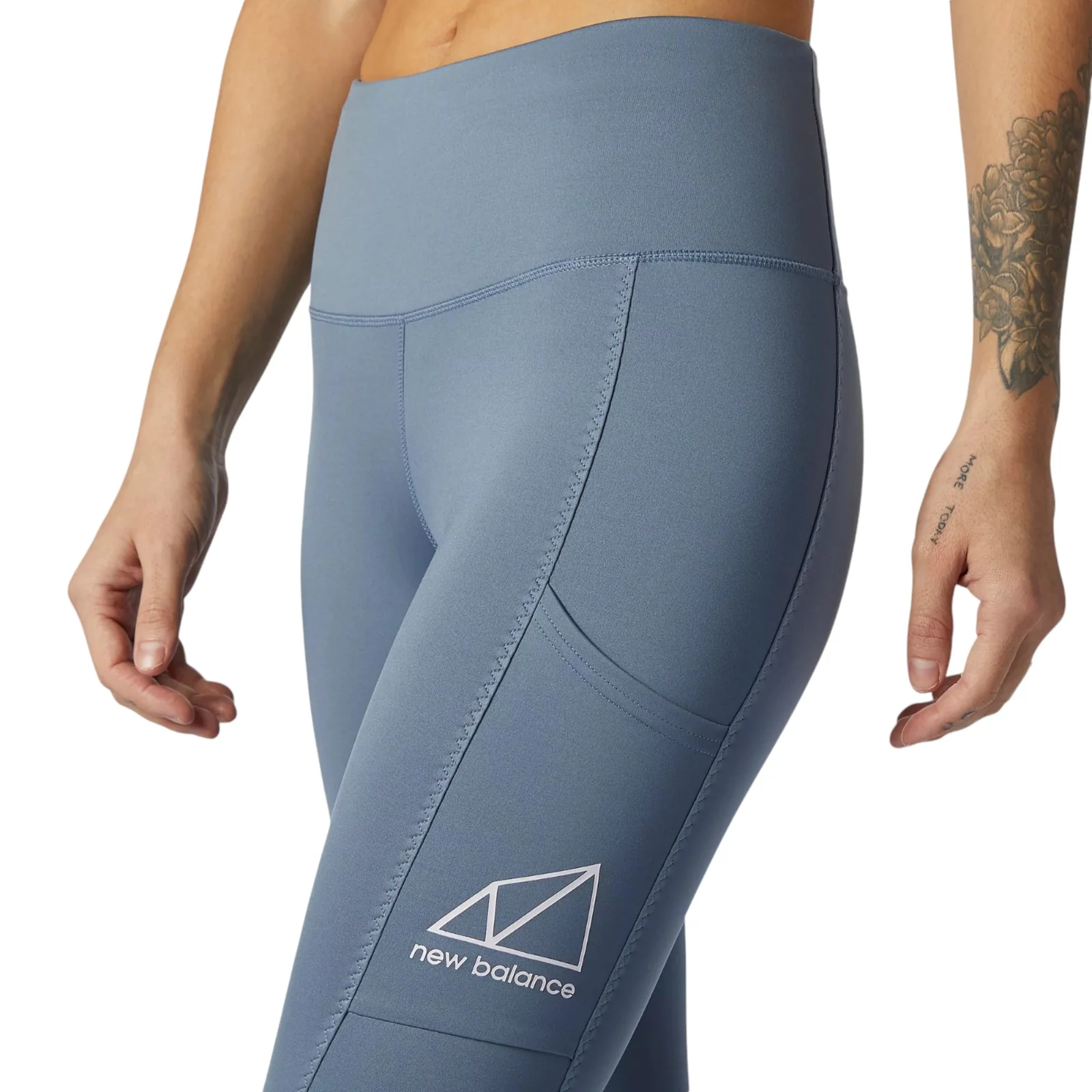 New Balance Womens NB All Terain Leggings - Grey - Image 4