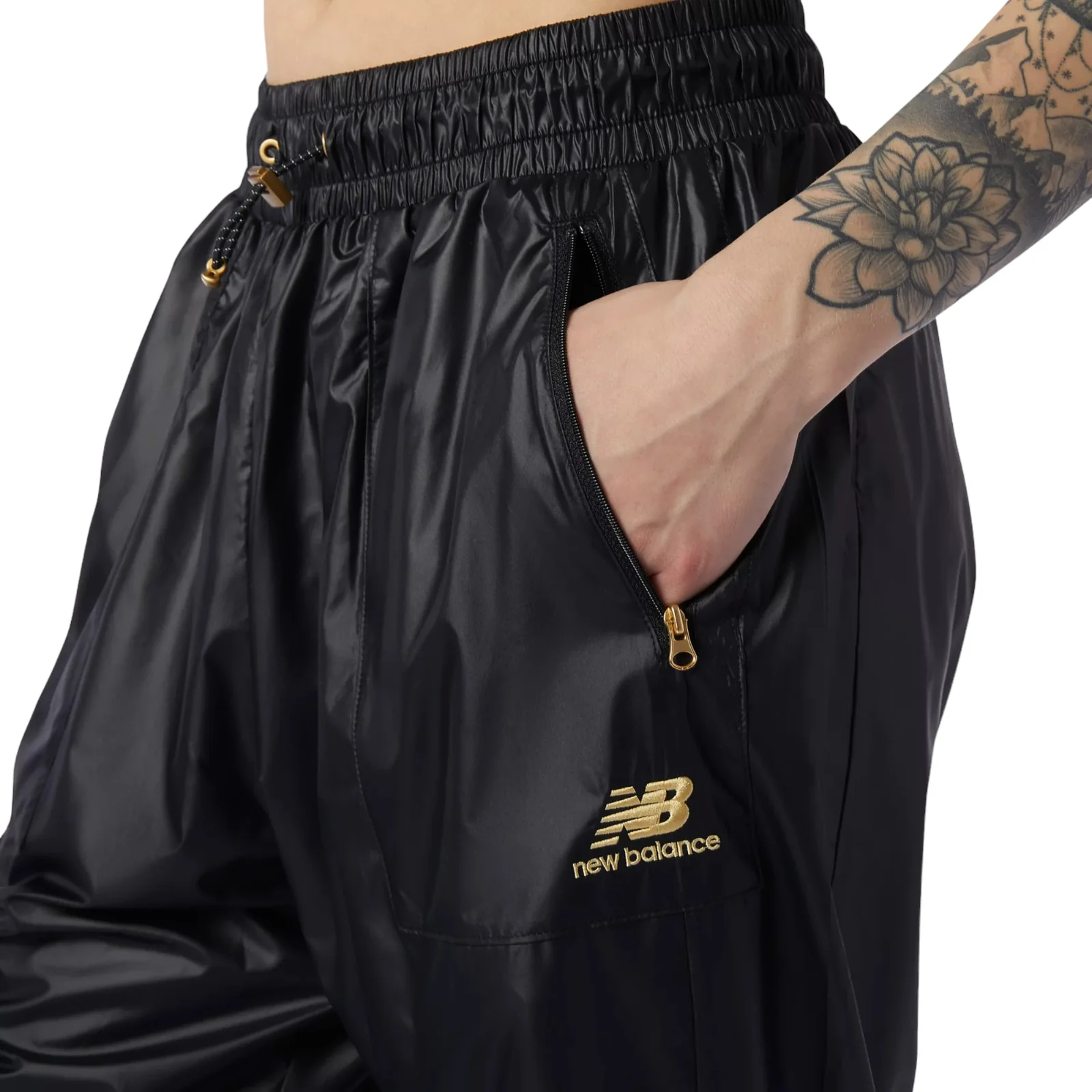 New Balance Womens NB Athletics Higher Learning Wind Pant - Black - Image 4