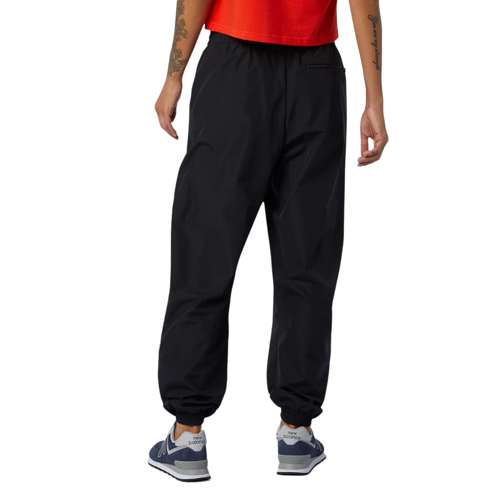 New Balance Womens NB Athletics Podium Wind Pants - Black - Image 4