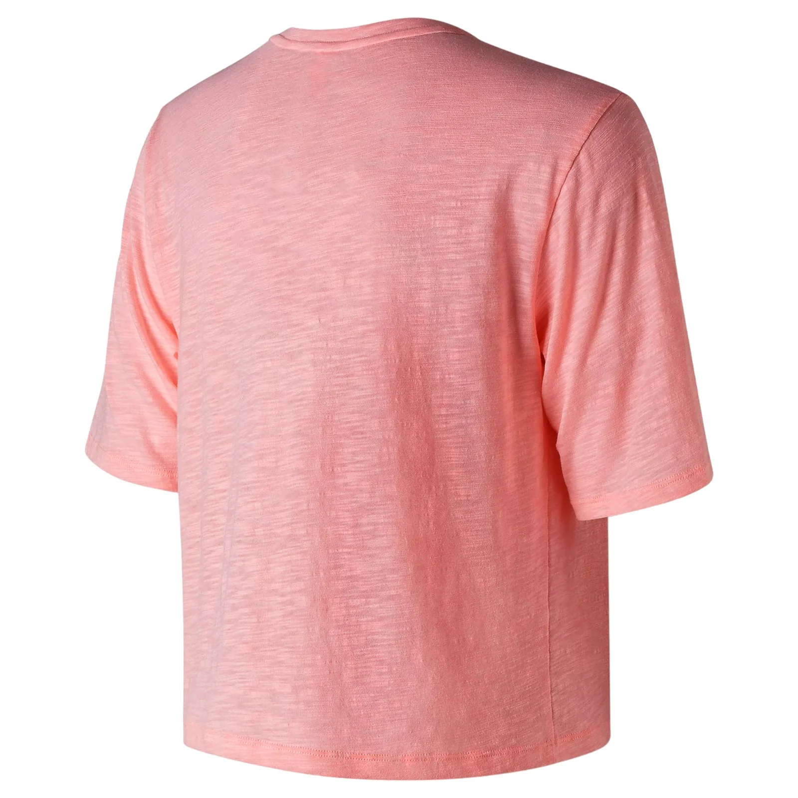 New Balance Womens NB DRY Crop Ringer Tee - Pink - Image 2