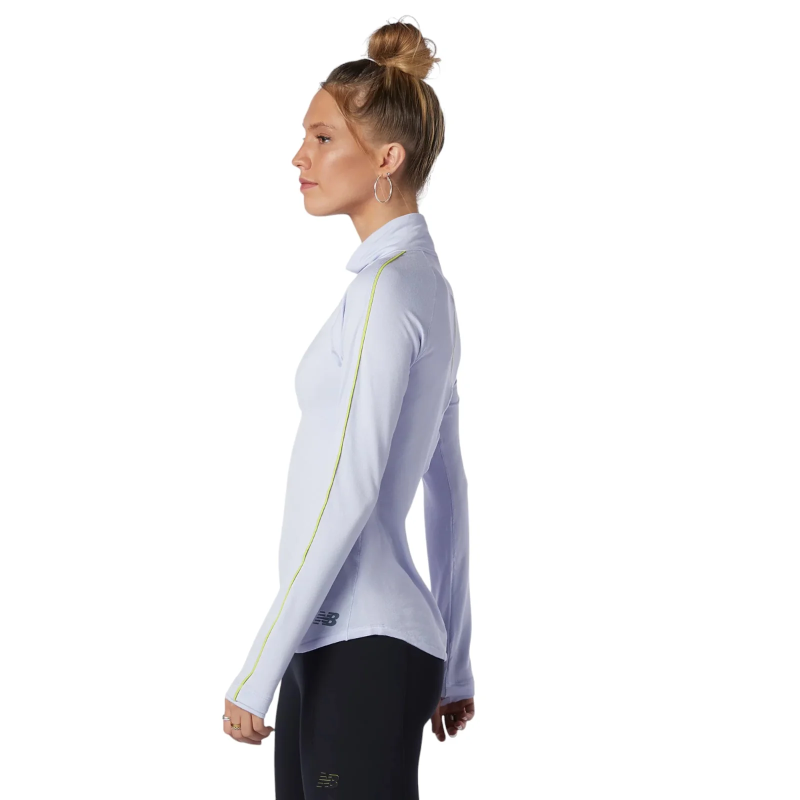 New Balance Womens Q Speed 1NTRO Long Sleeve Top - Lilac - Image 2