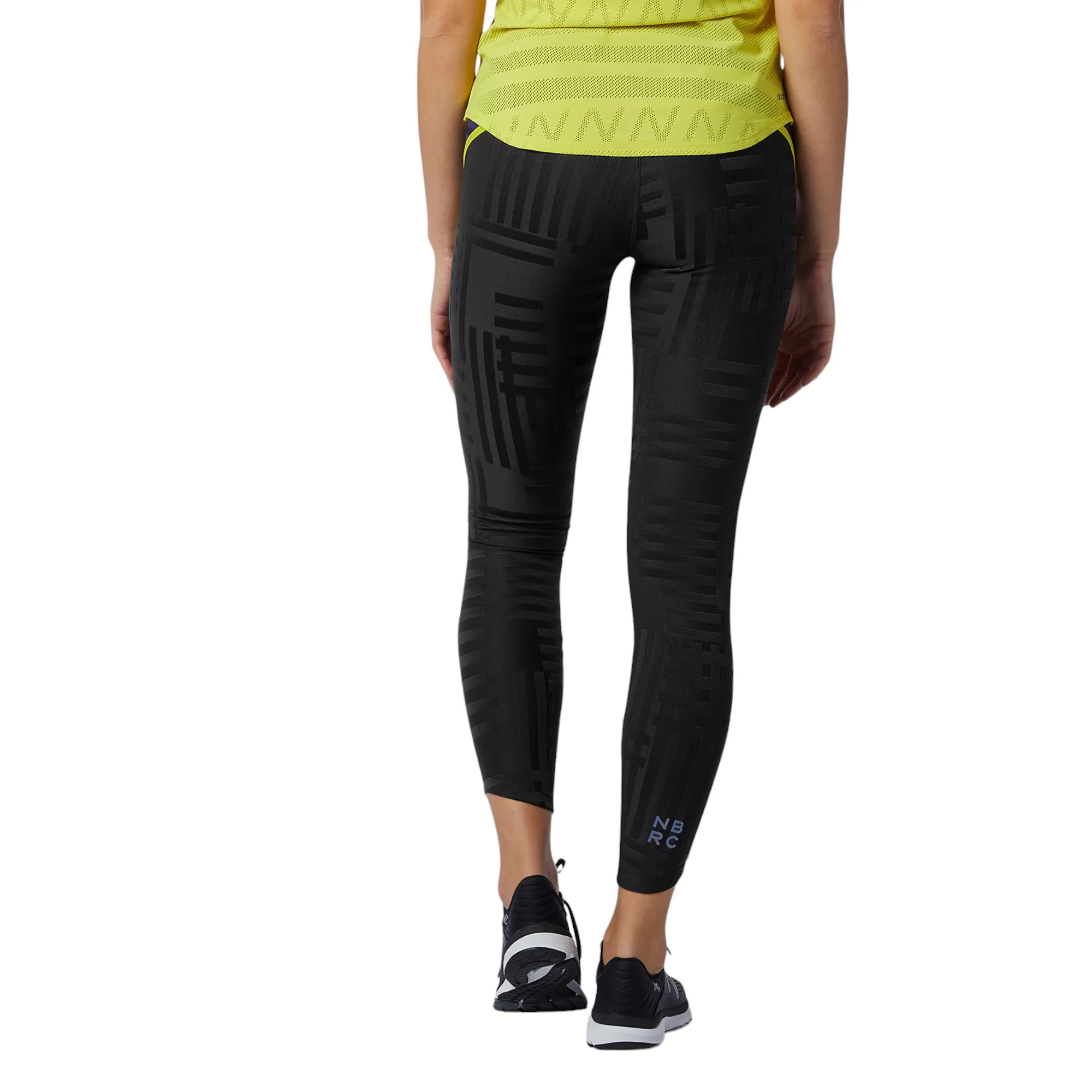 New Balance Womens Q Speed Texture Tights - Navy - Image 3