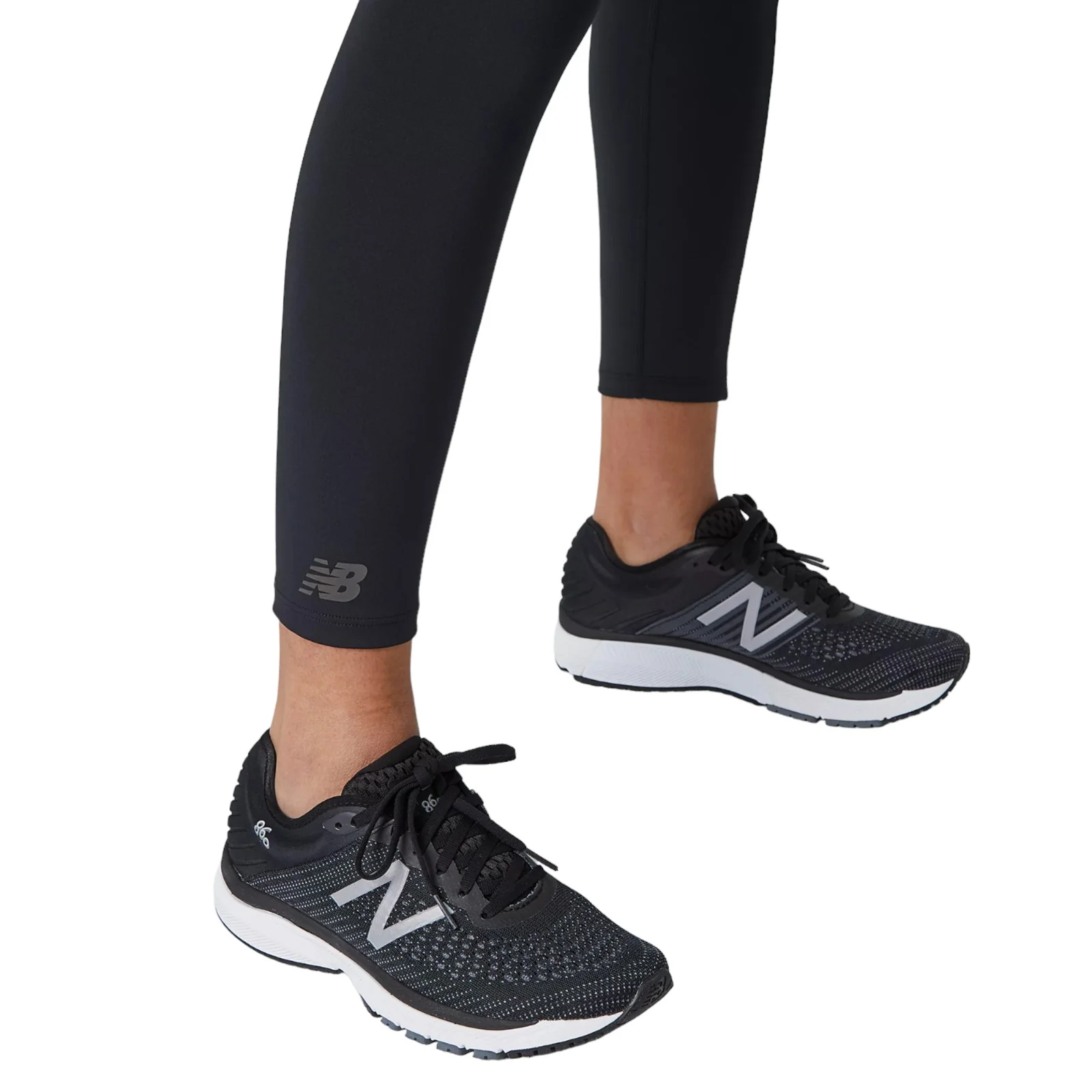 New Balance Womens Relentless High Rise 7/8 Tights - Black - Image 5
