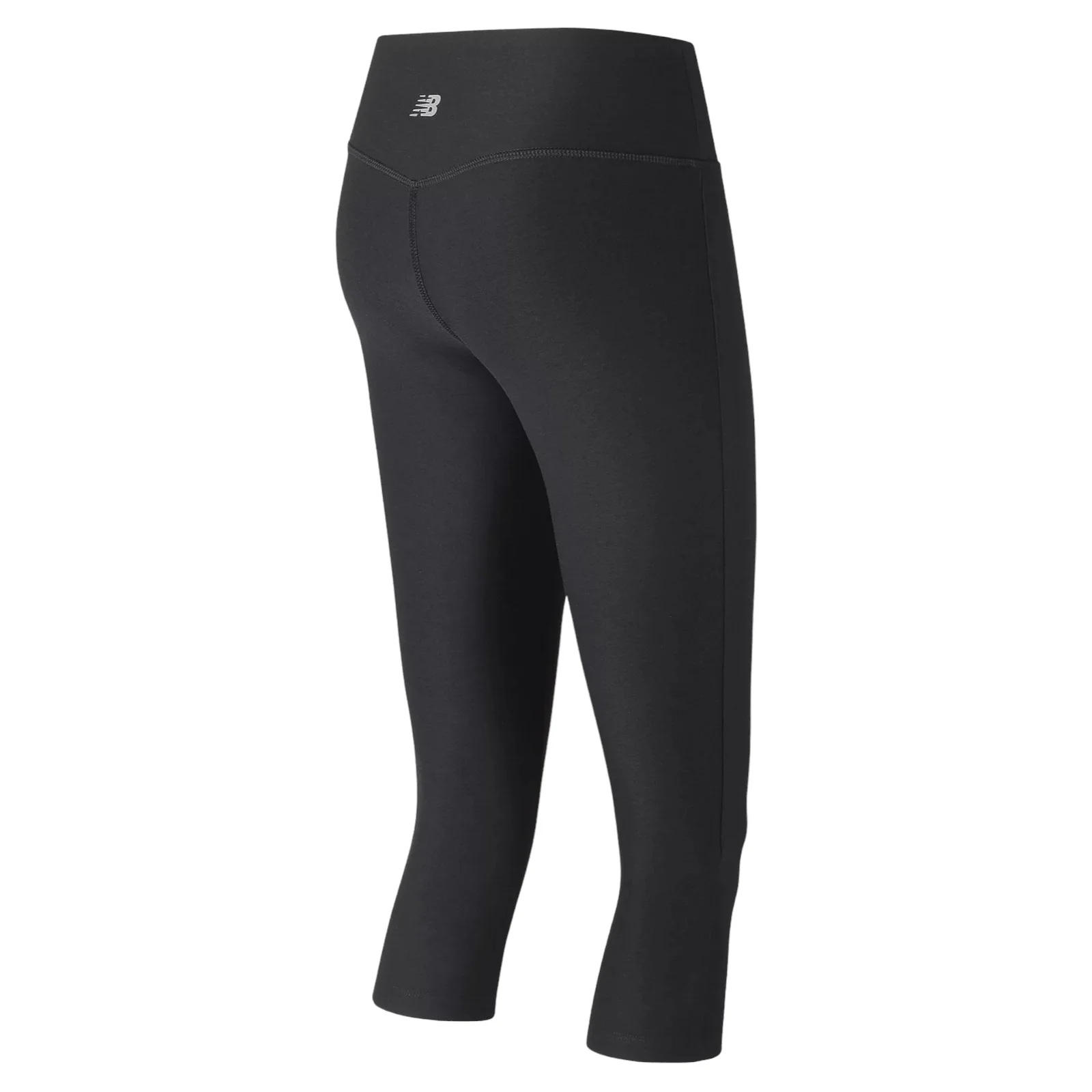 New Balance Womens Space Dye Capri Tights - Black - Image 2