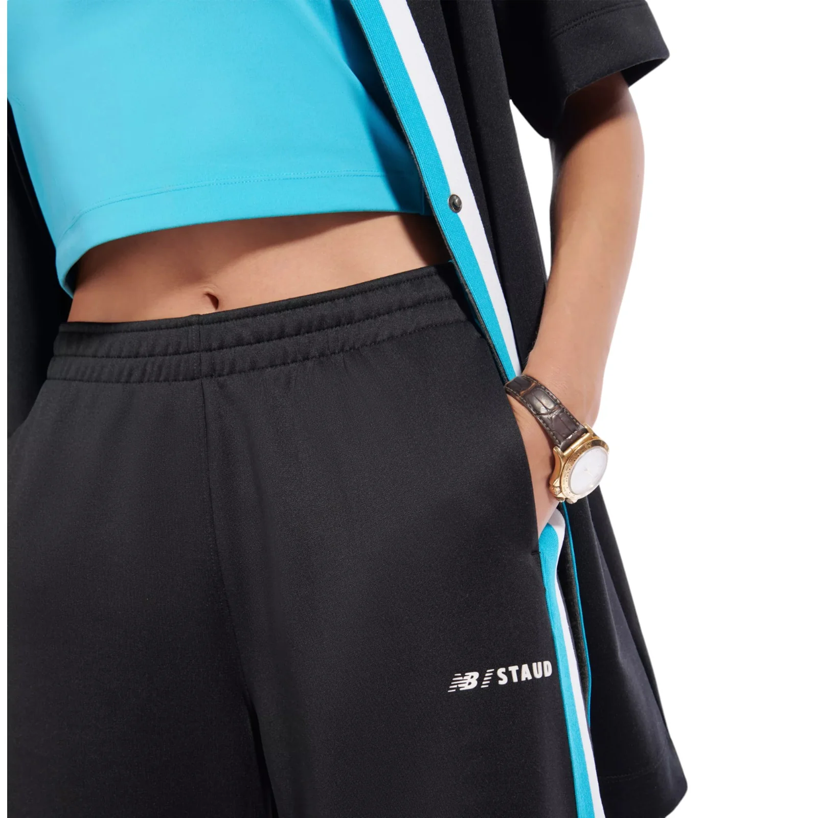 New Balance Womens Staud Track Pants - Black - Image 4