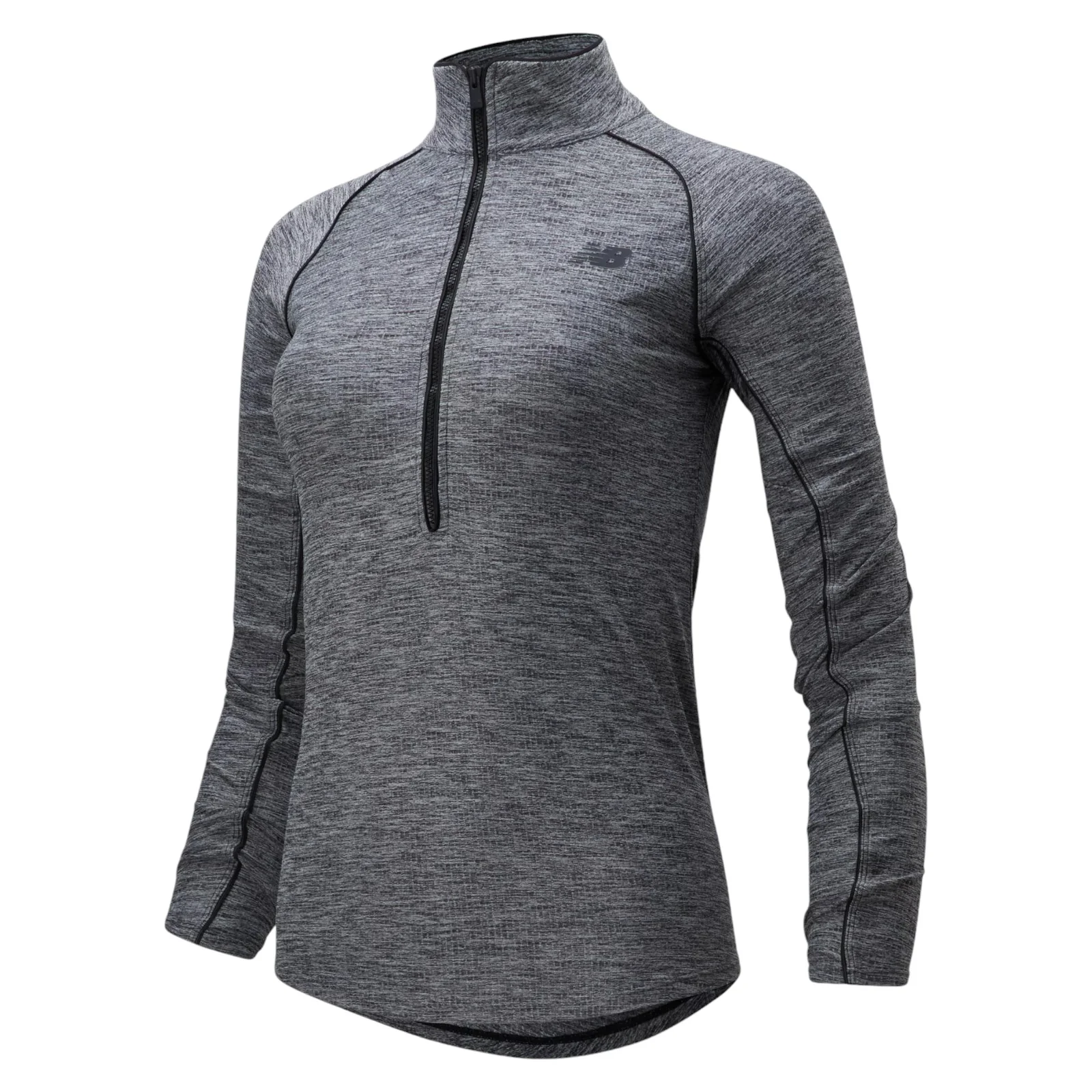 New Balance Womens Transform Half Zip Sweat Top - Grey - Image 5