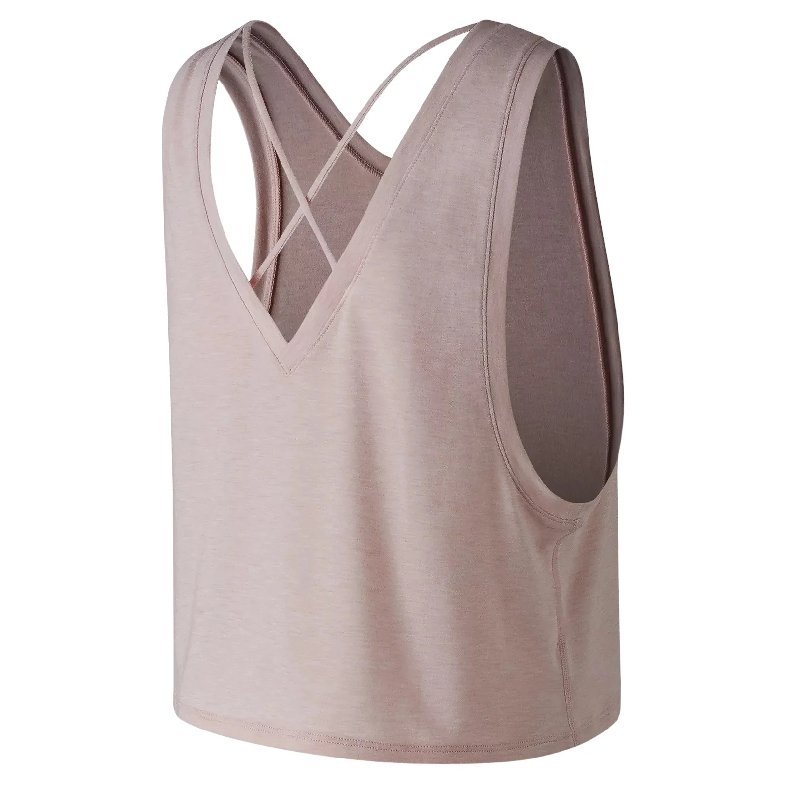 New Balance Womens Transform Two Way Crop Tank - Pink - Image 2