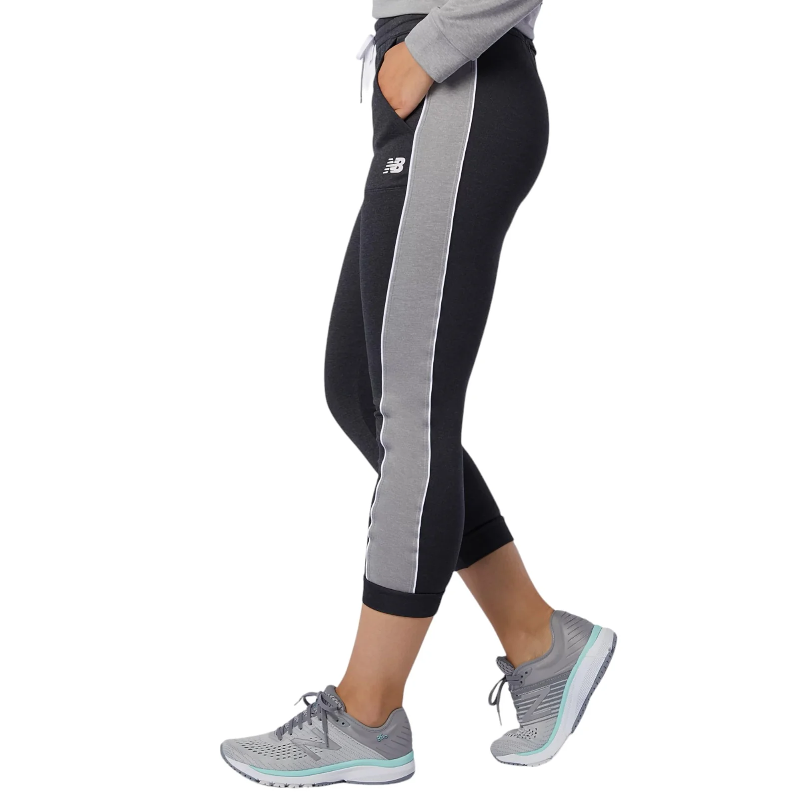 New Balance Womens Velocity Sweat Pants - Black - Image 2