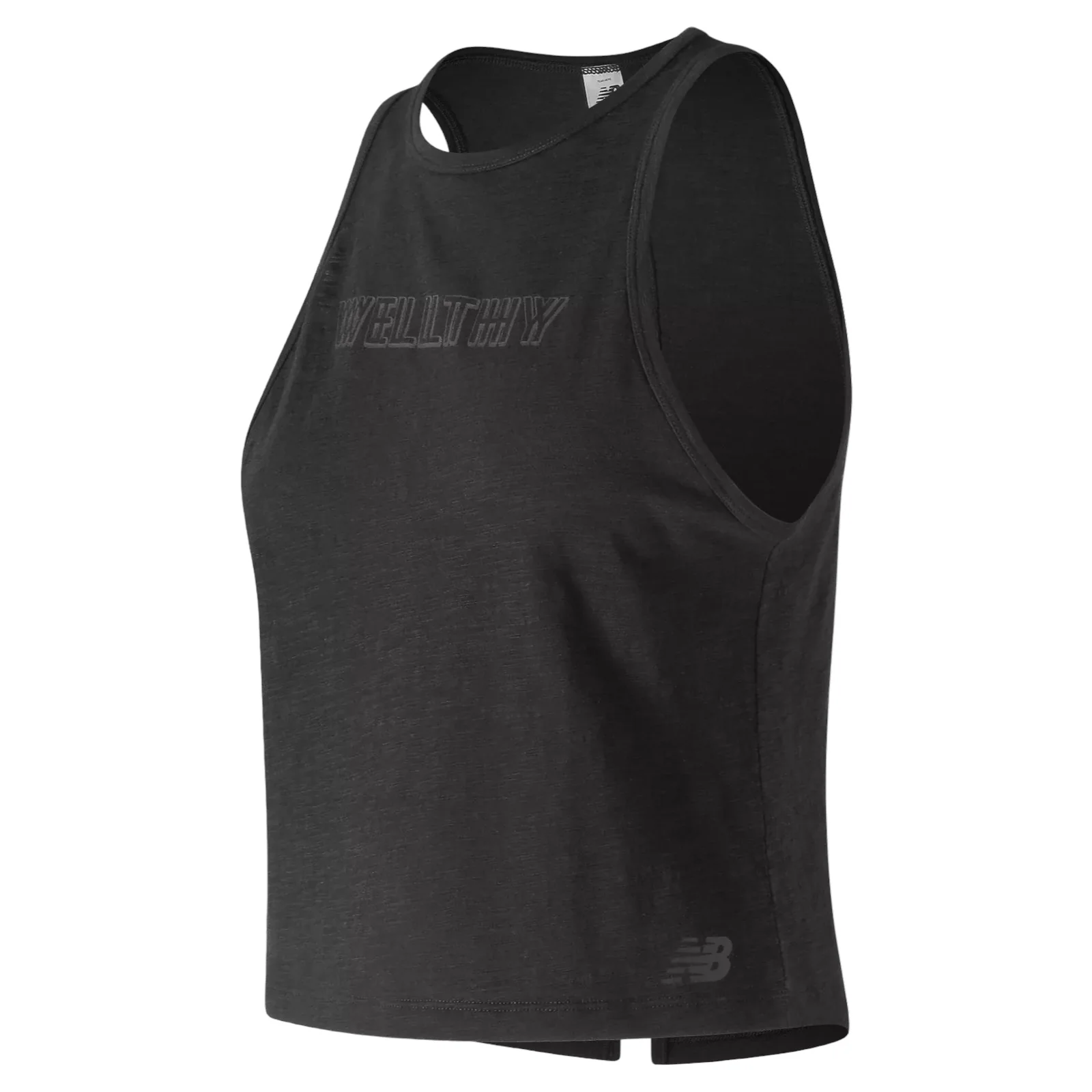 New Balance Womens Well Being Cropped Tank - Black