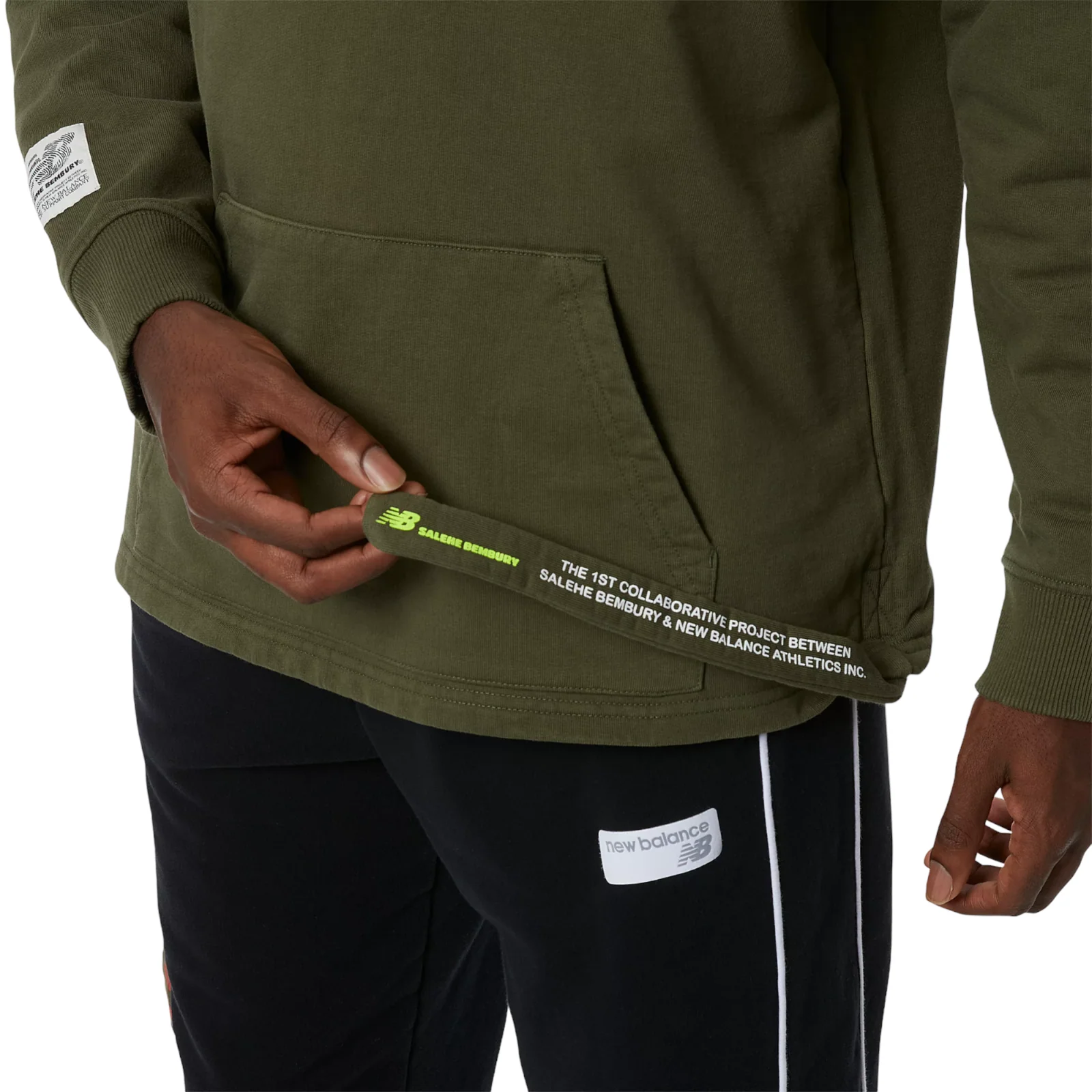 New Balance X Salehe Bembury Pbj Bembury Hoodie - Olive Green - Image 5
