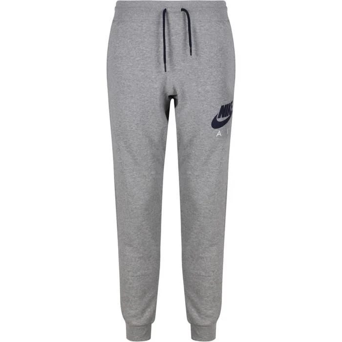 Nike Air AW77 Heritage Fleece Tracksuit - Grey/Navy - Image 4